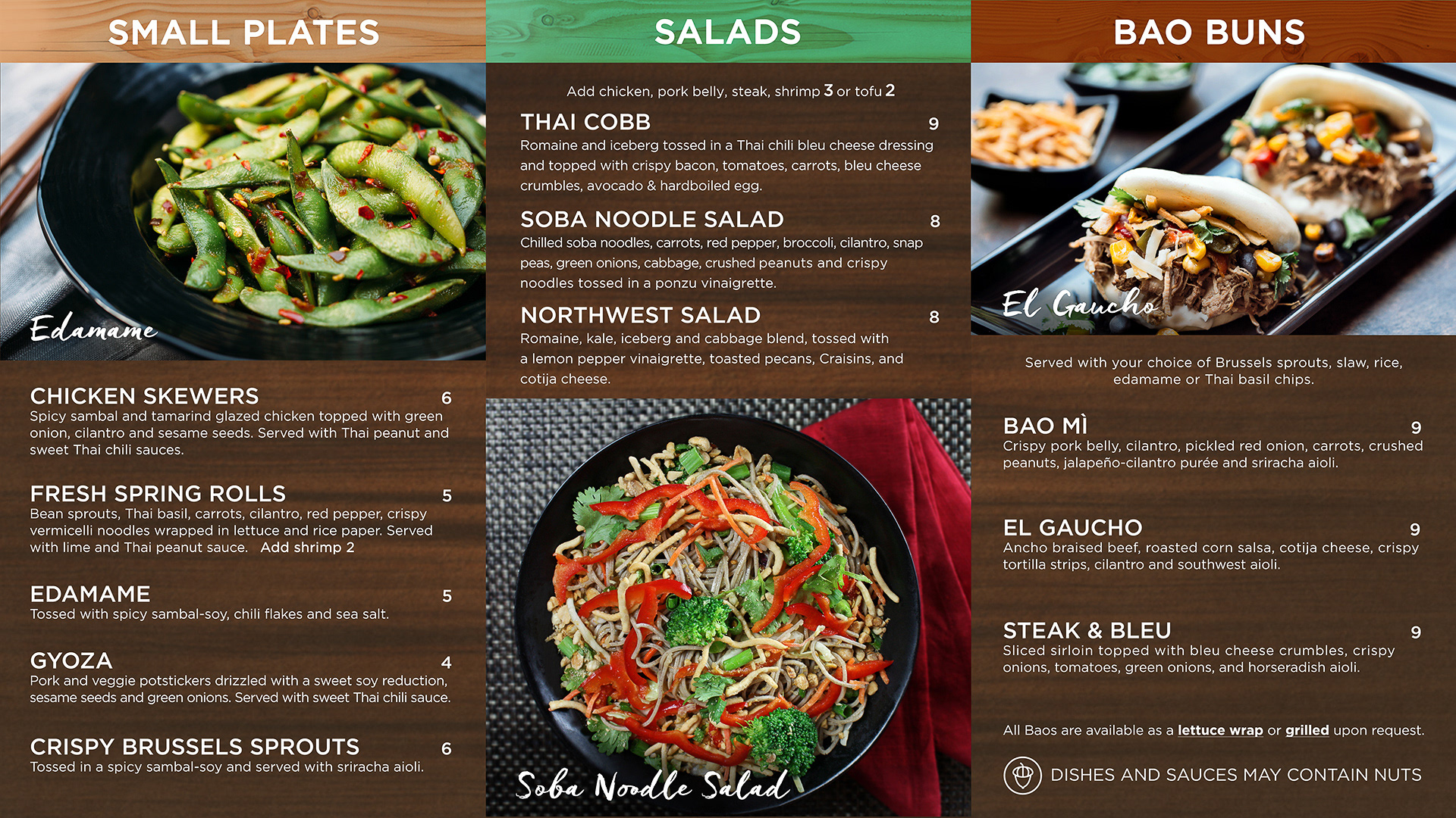 Sobas  |  Menu Refresh - Before