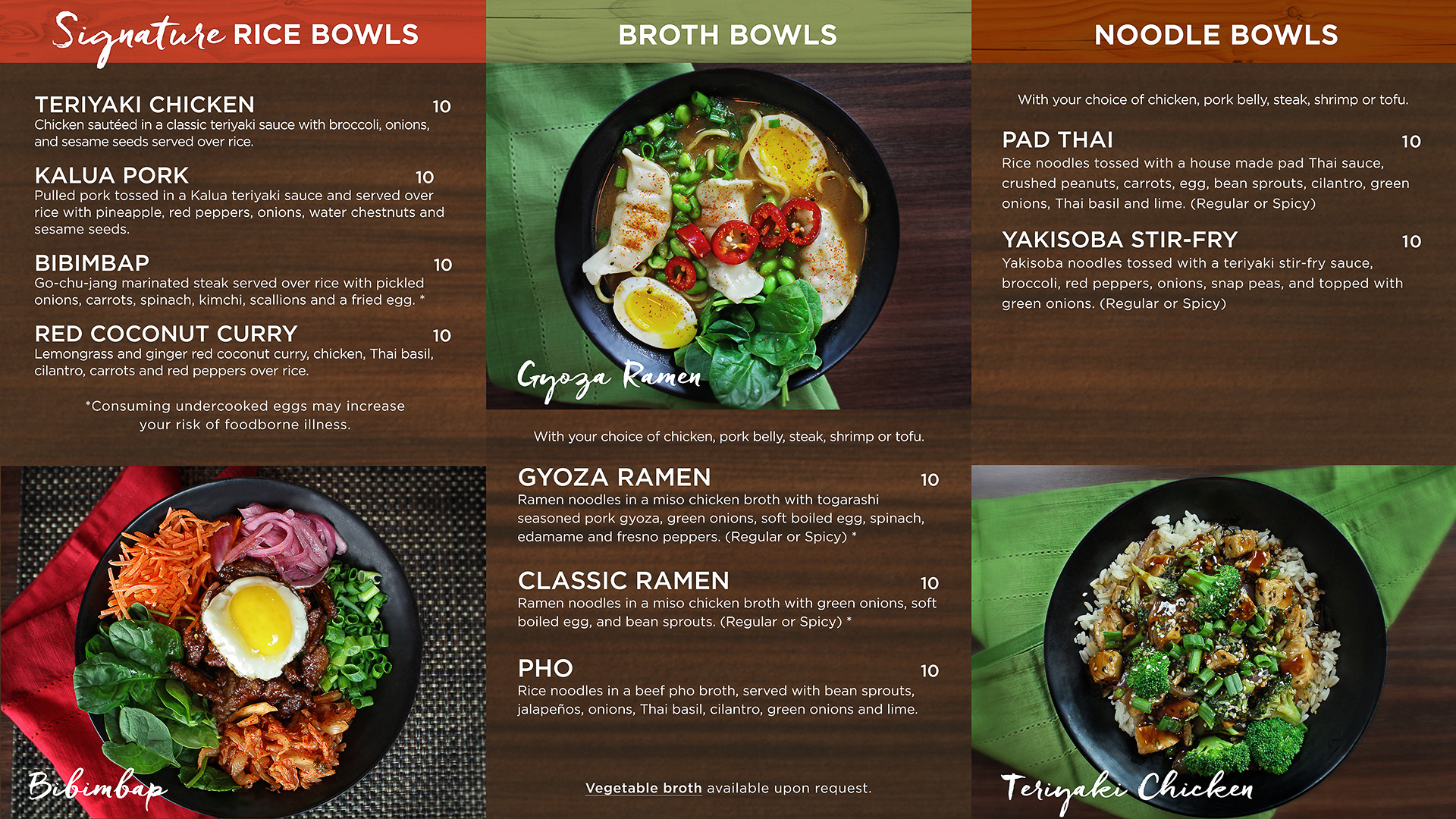 Sobas  |  Menu Refresh - Before