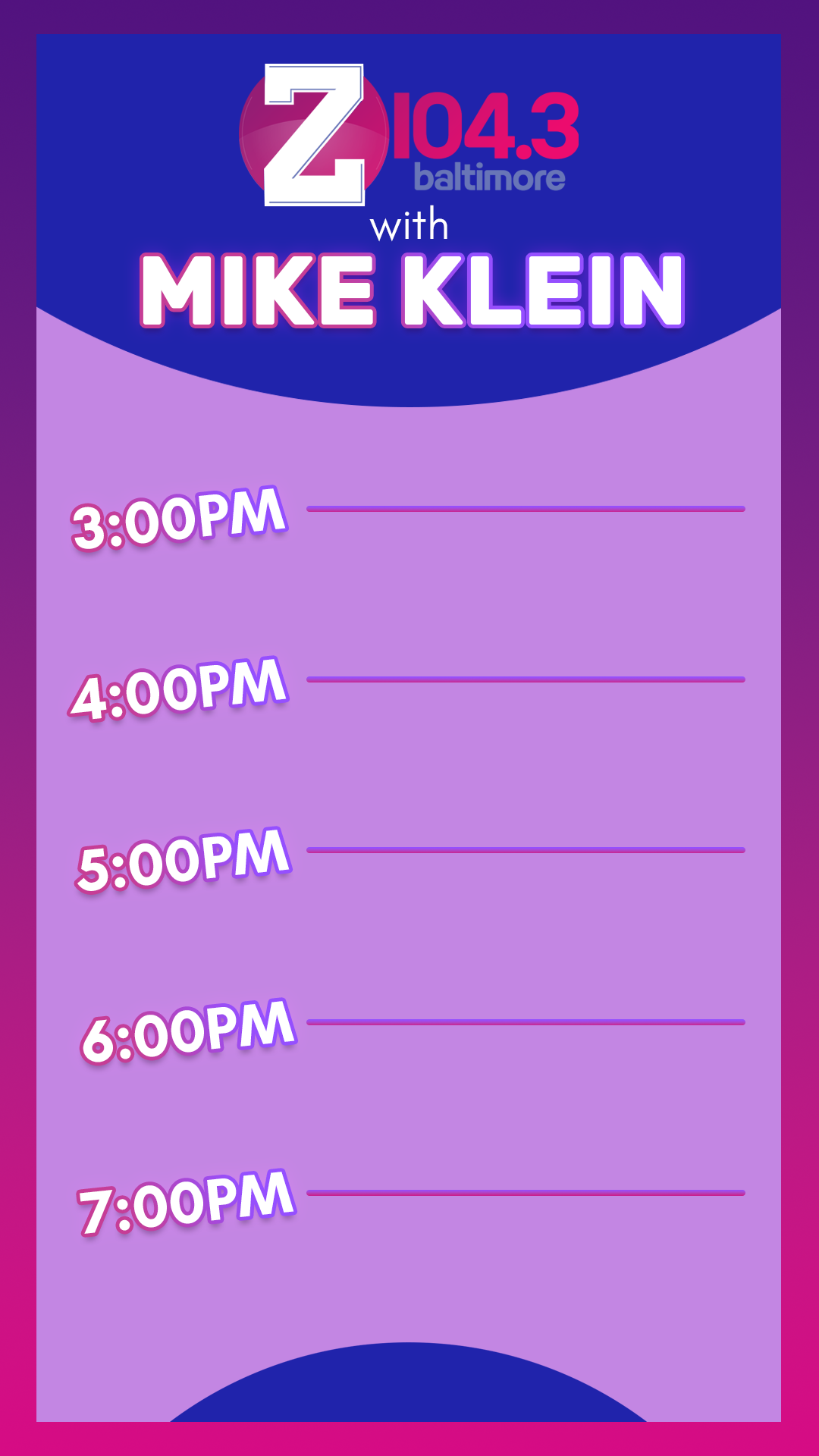 Mike Klein IG Story Template Purple