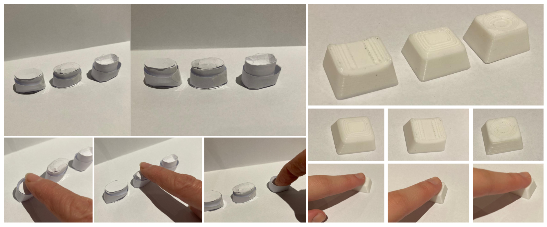 Testing button shapes