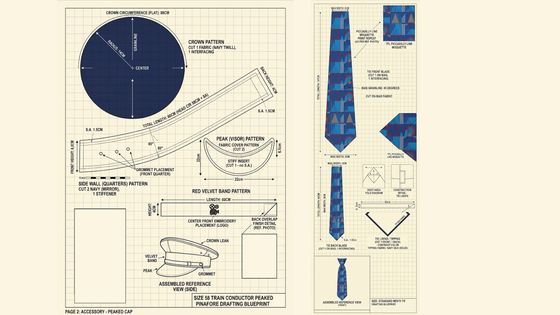 Staff accessories pattern making guide