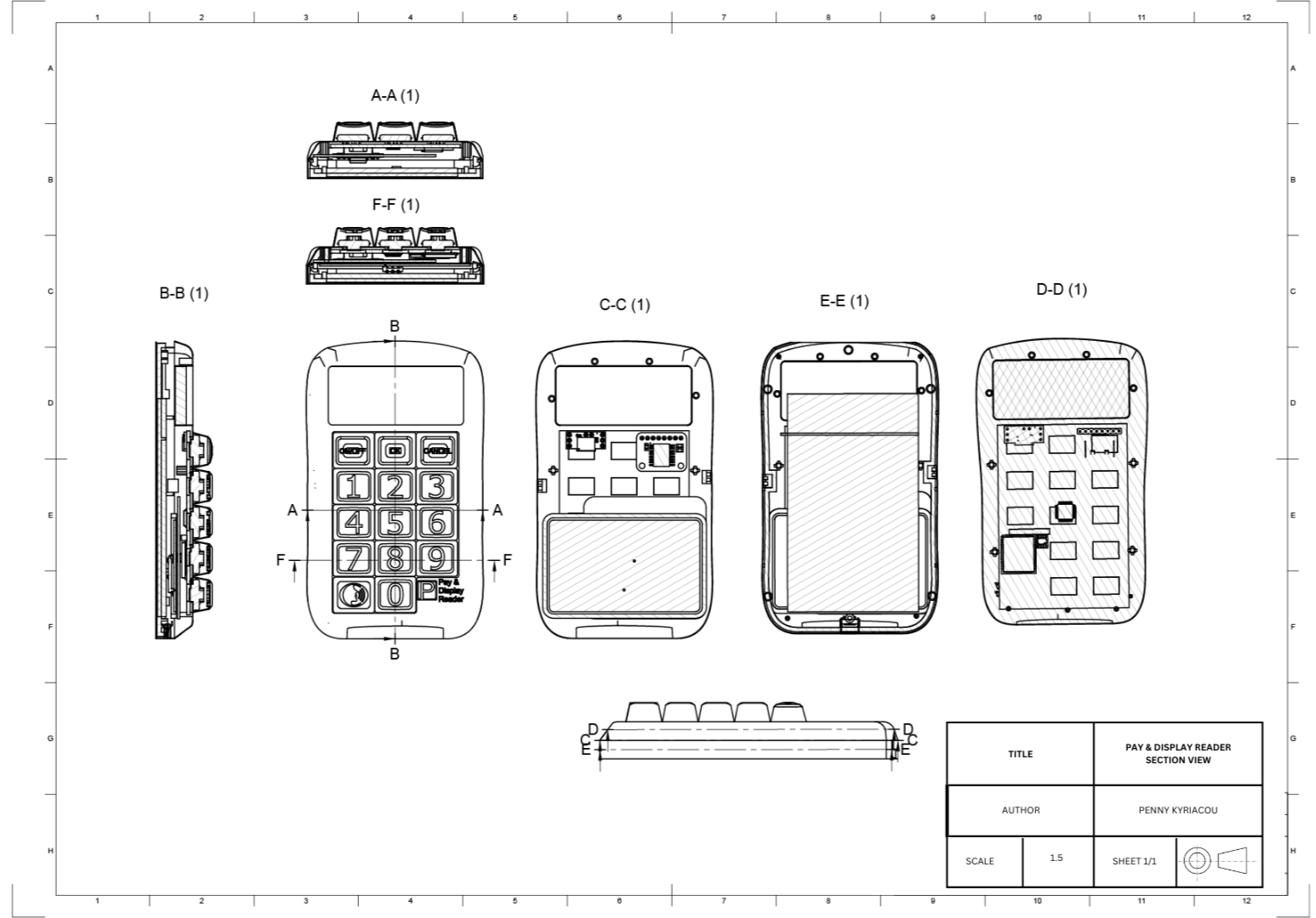 Section view drawing