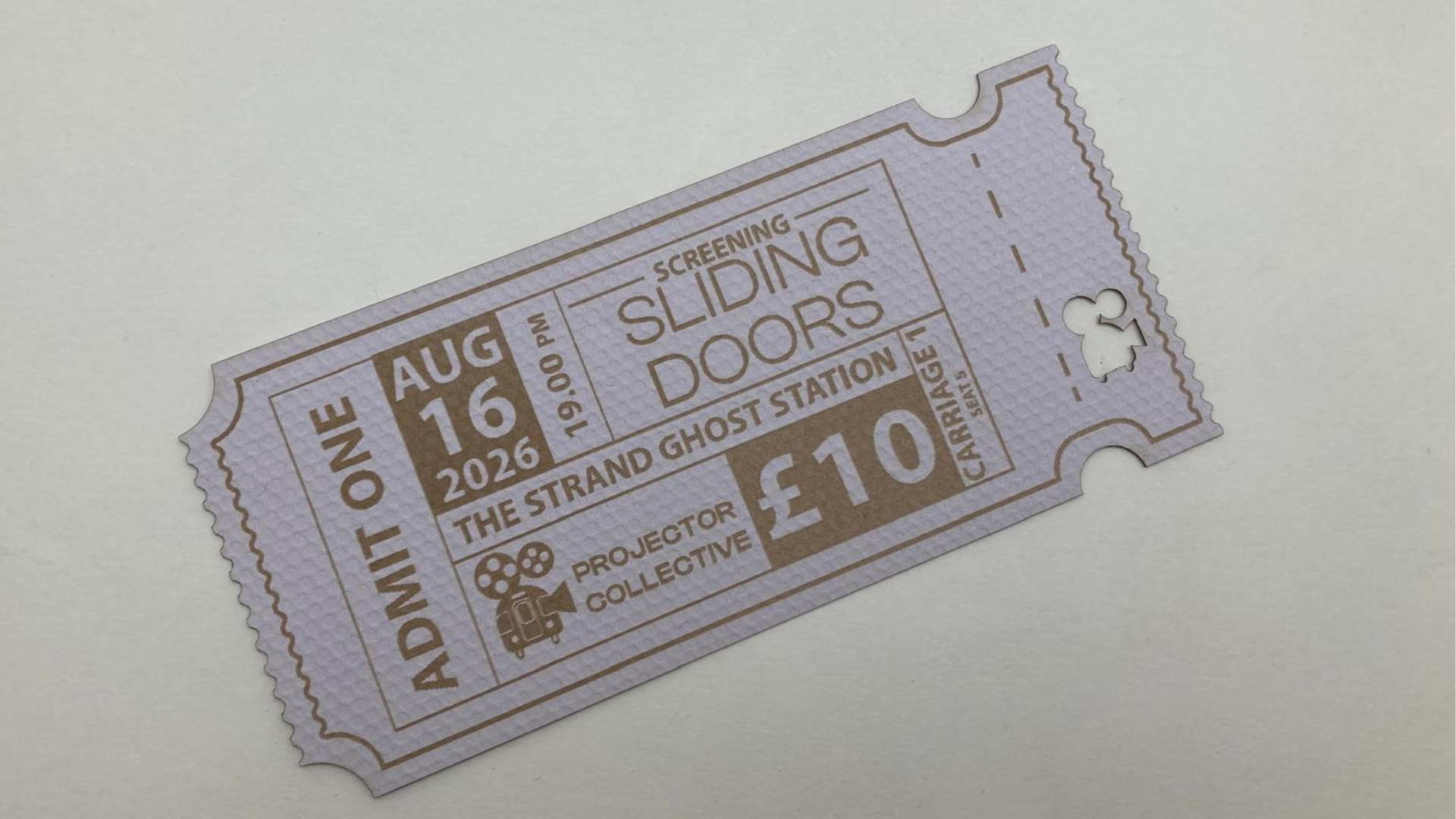 Final ticket design