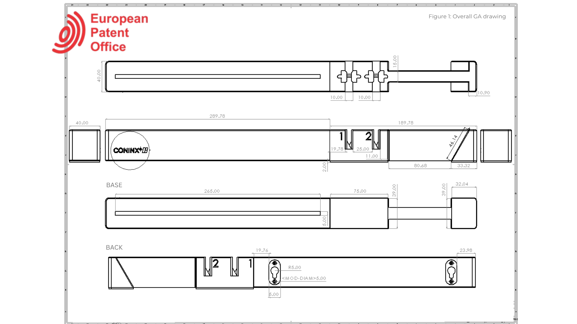 Technical specifications: GA drawing