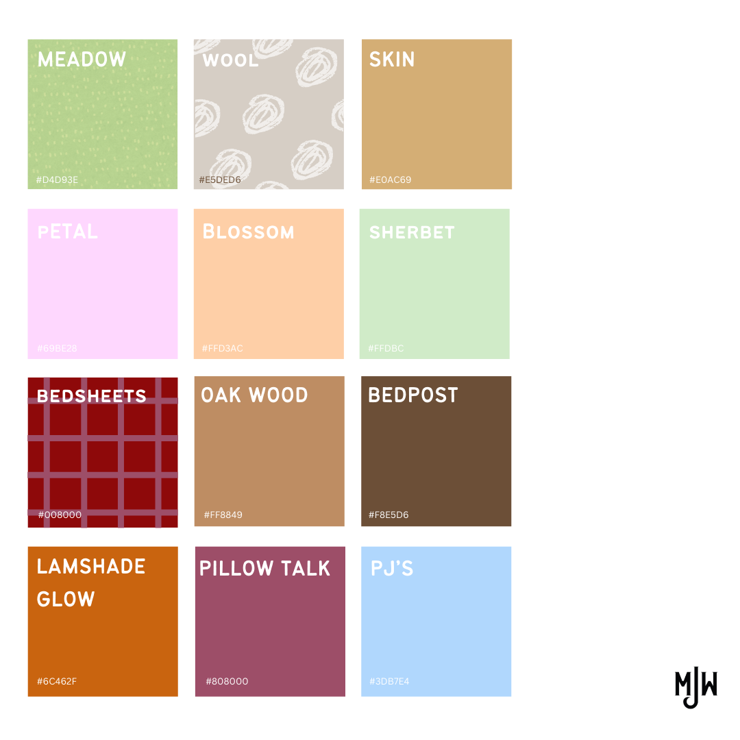 Pantone colors used
