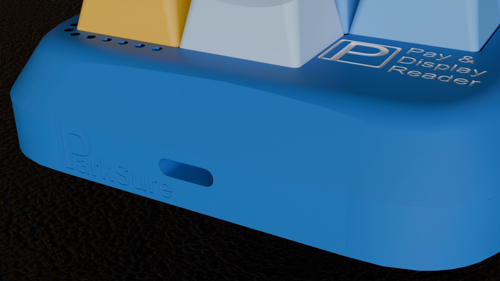 Charging port close up render