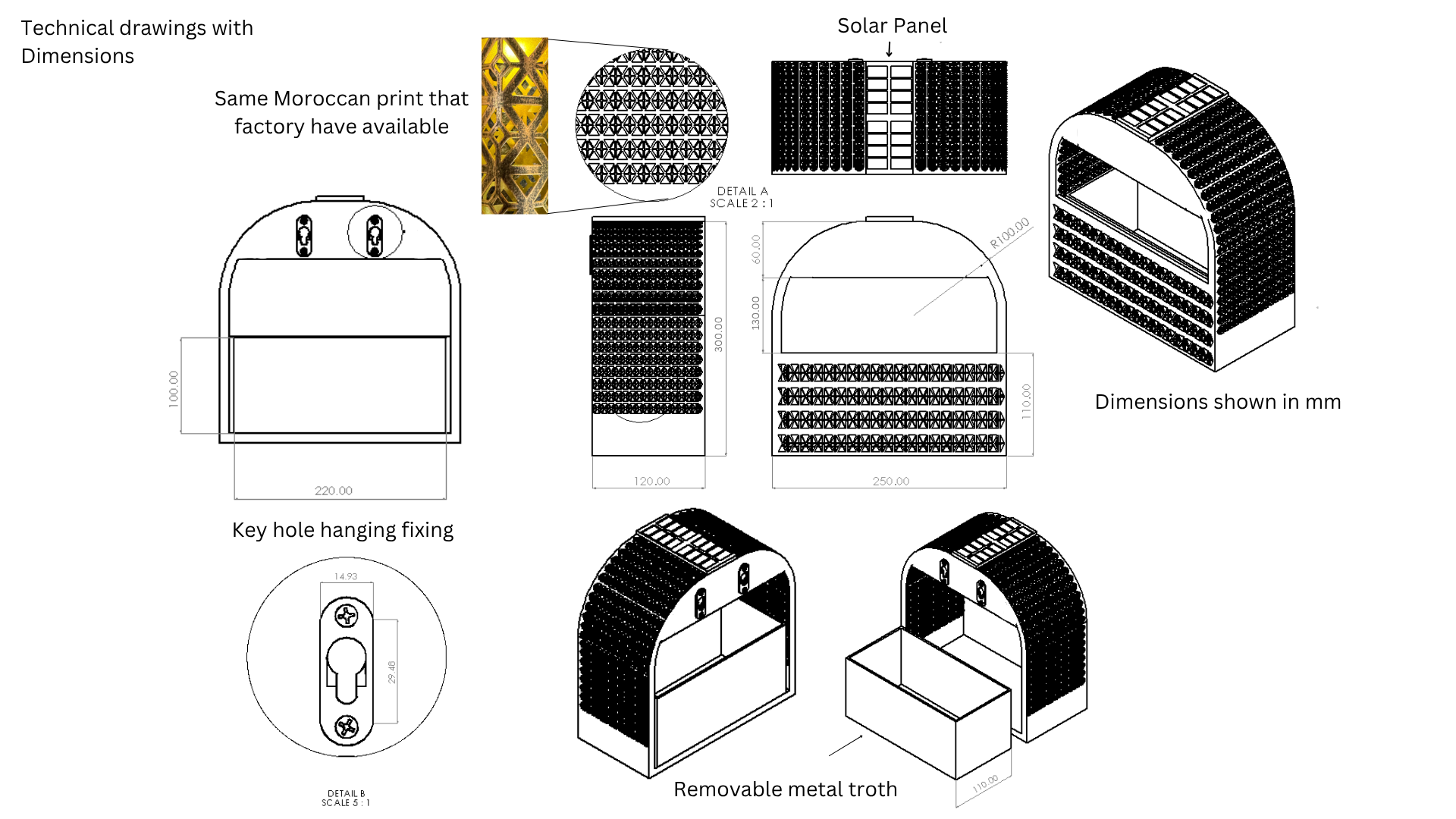 Semi Circle engineers drawings