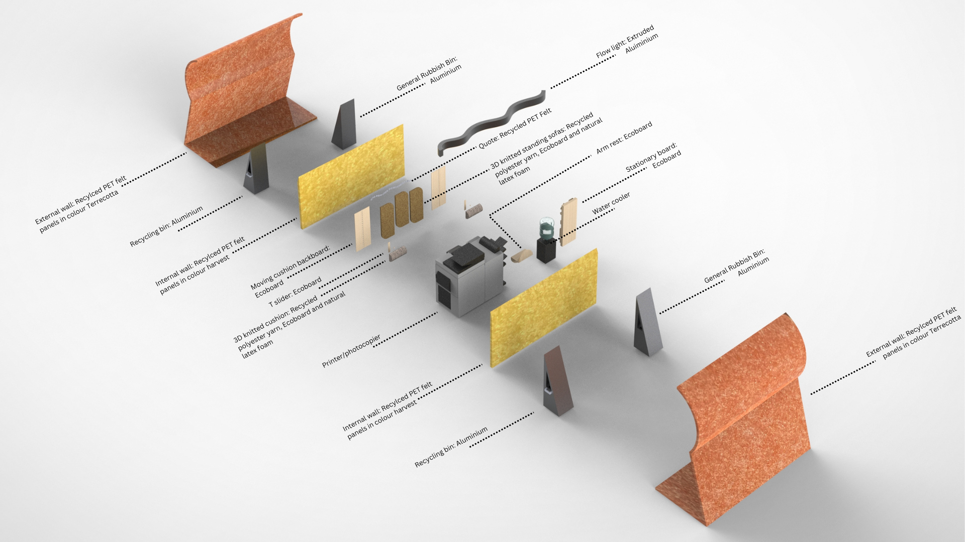 Rendered Exploded View: Full Tunnel