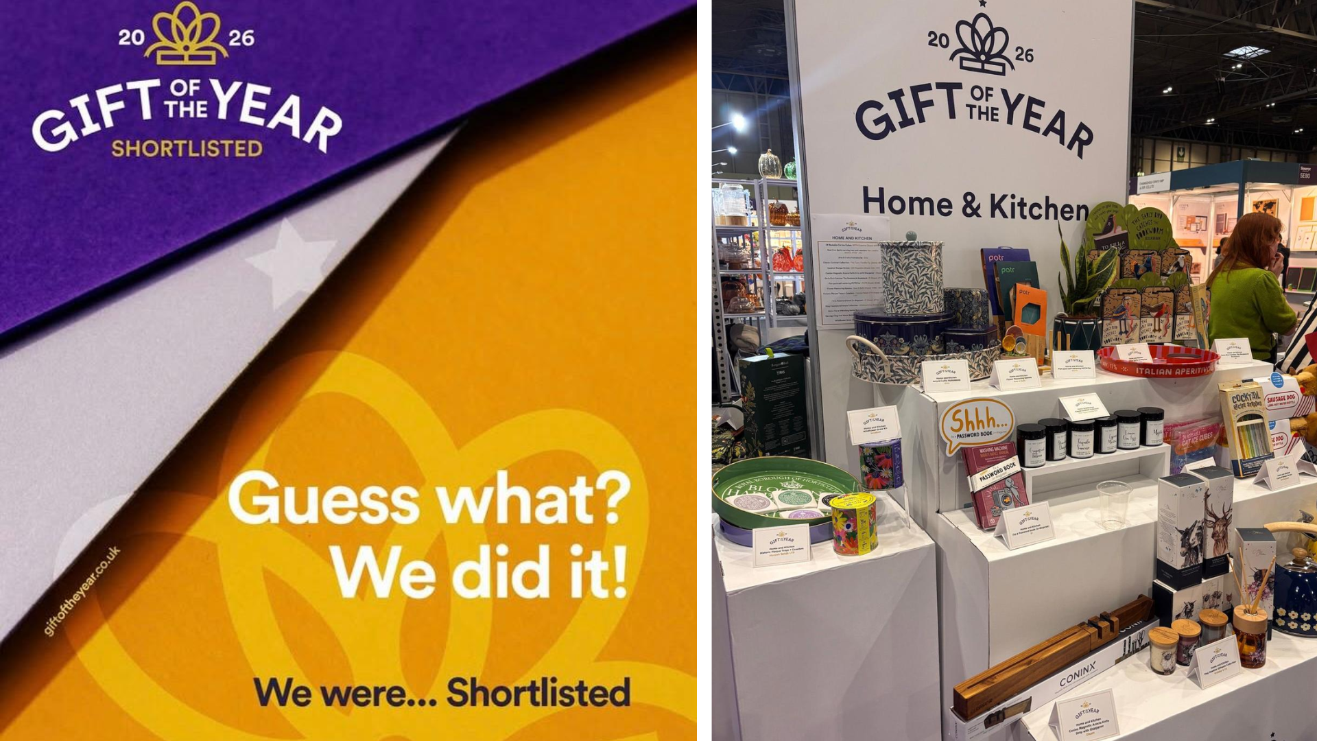 Shortlisted for the Gift of the Year Awards in Home & Kitchen 2026
