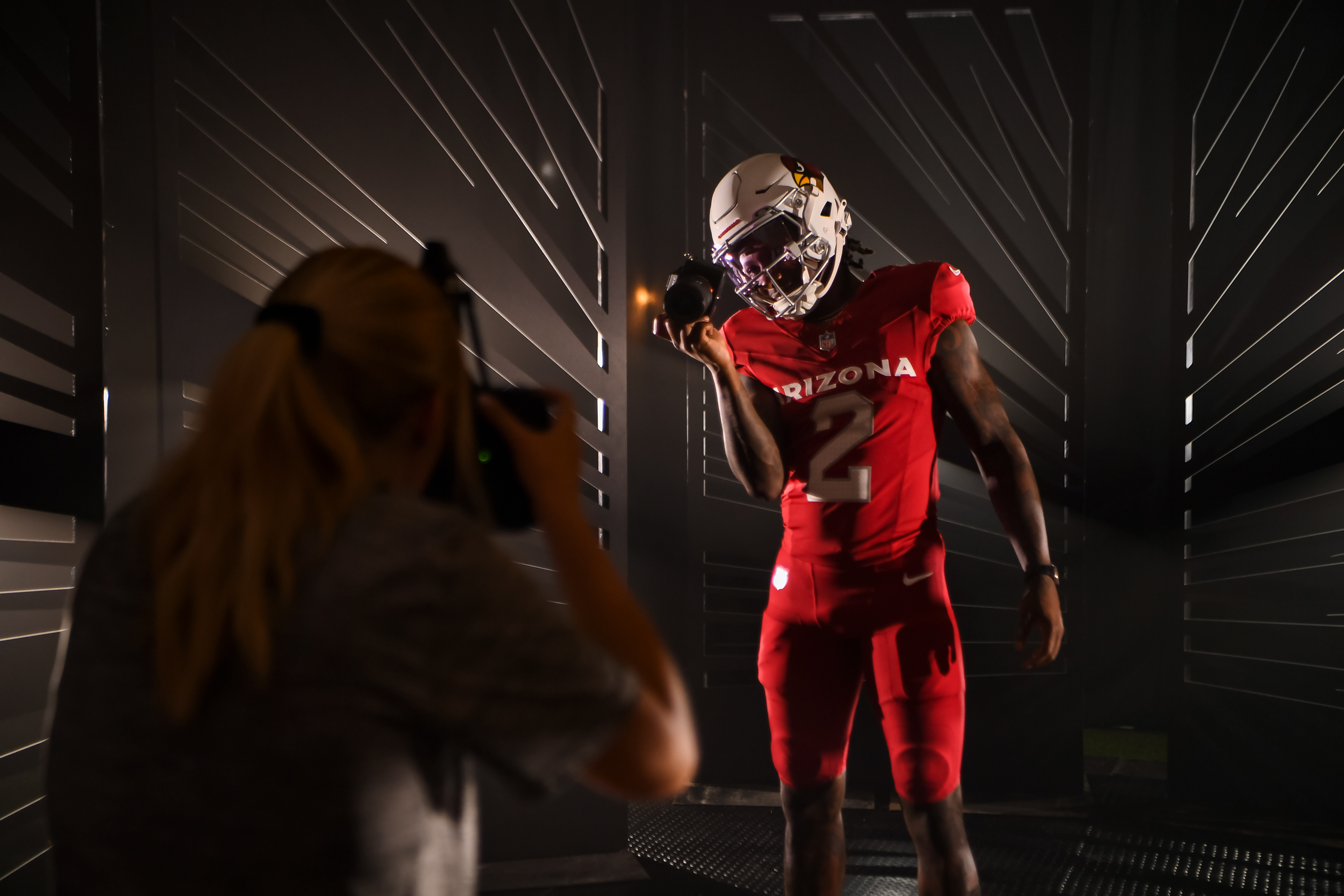 Photo Credit: Ethan Hajas | Behind-the-scenes of Cardinals Media Day at the Dignity Health Training Facility on Tuesday, July 25, 2023 in Tempe, AZ.