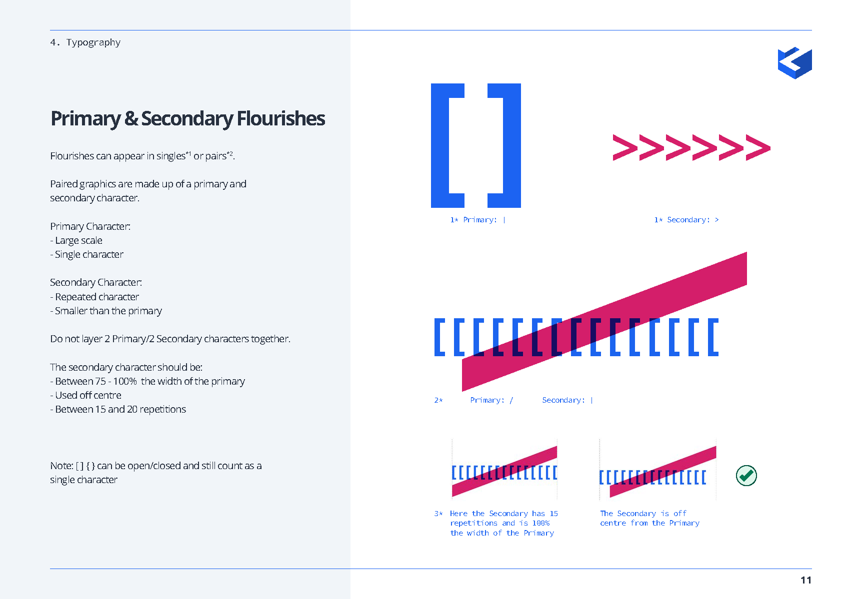Primary & secondary flourishes