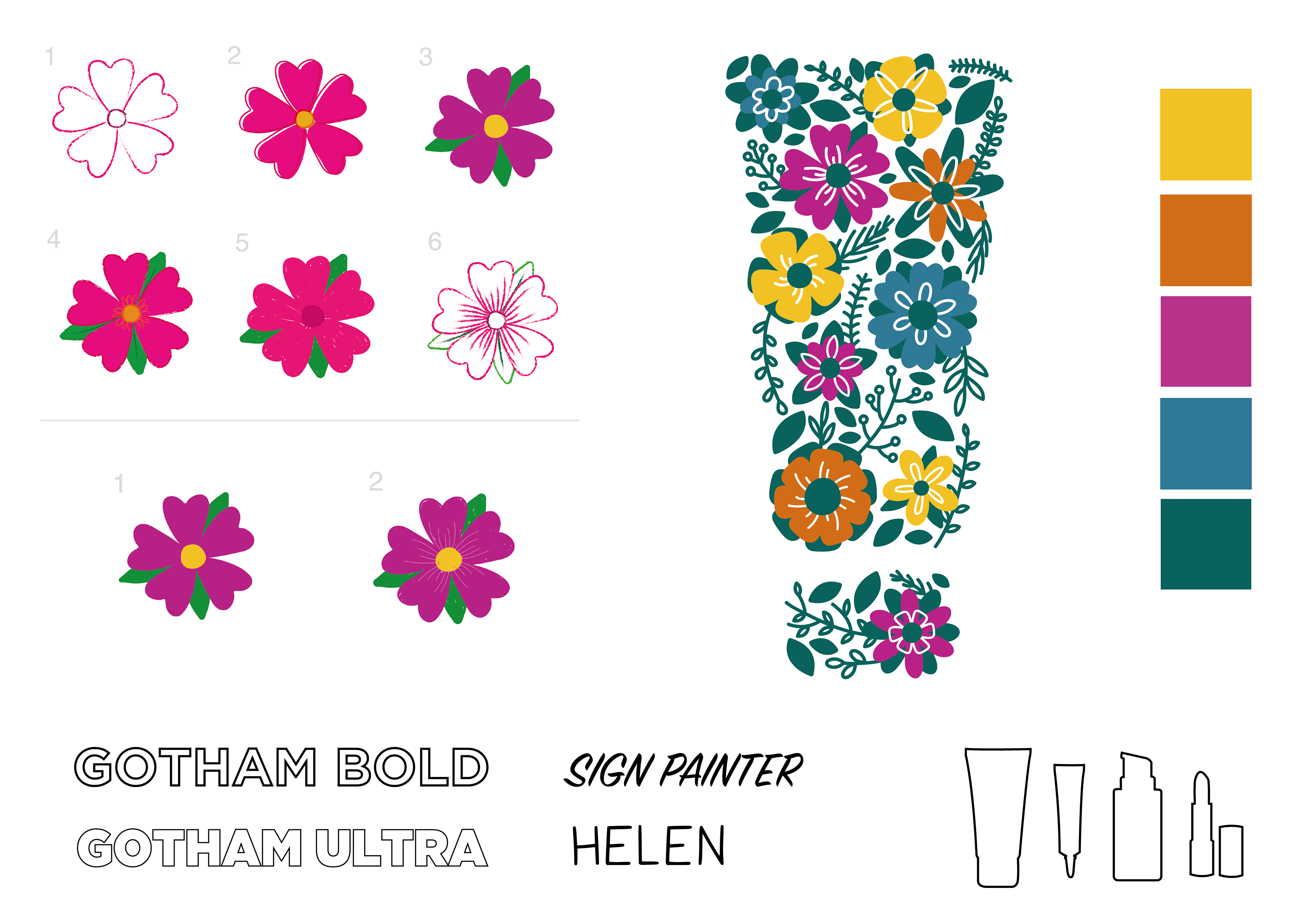 Flower and colour concepts