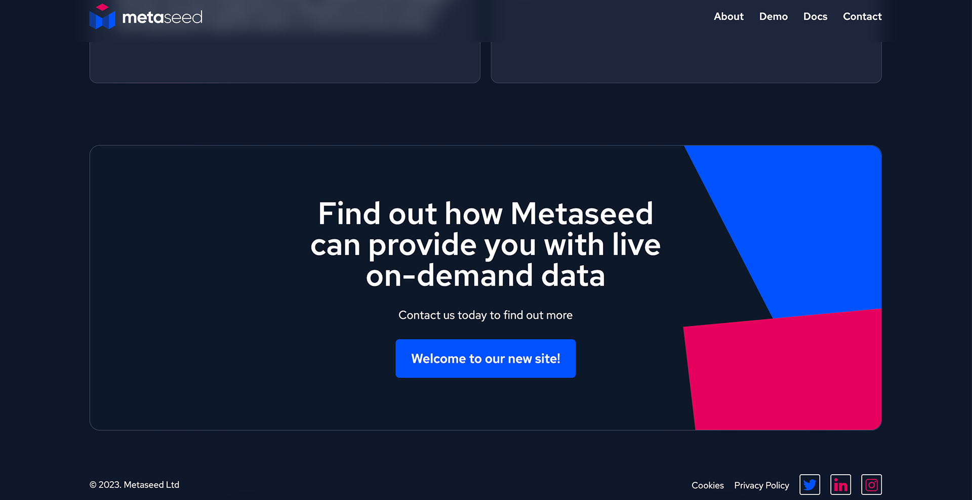 New website