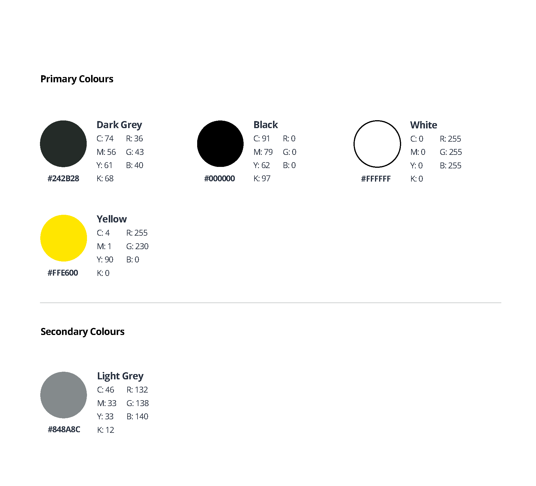 Colour palette
