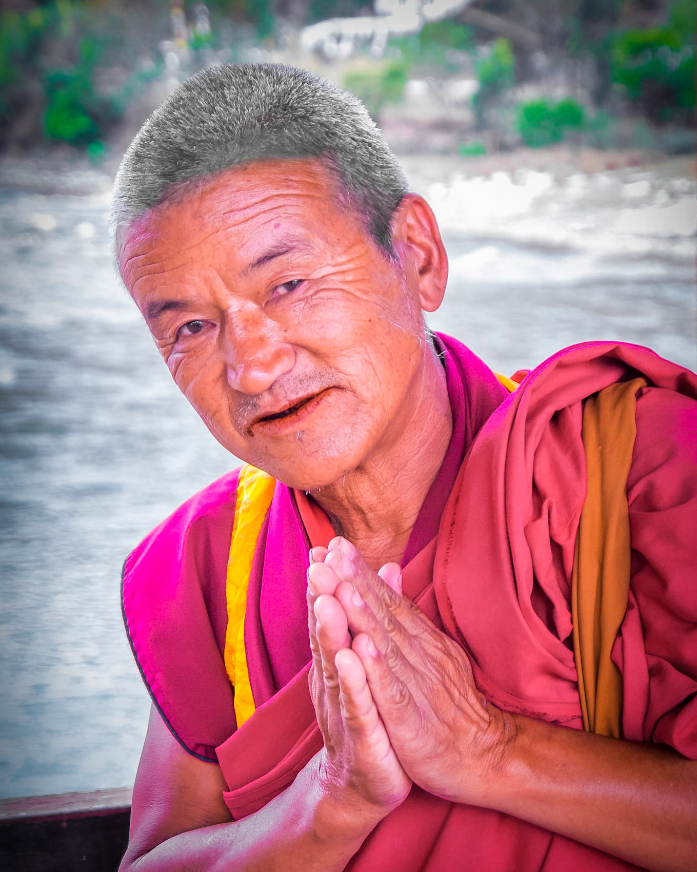 Monk, Punakha Dzong, Bhutan 2018
