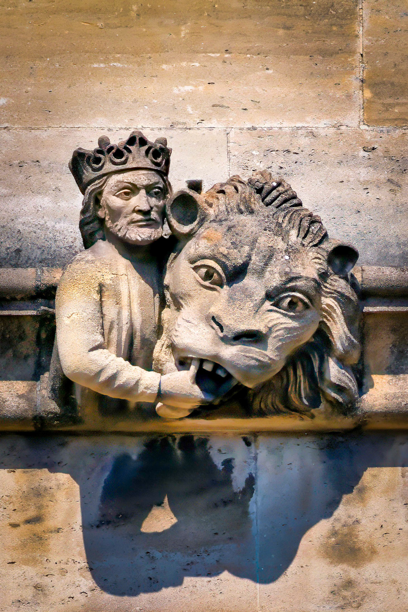 Carving over window, Magdalen College, Oxford