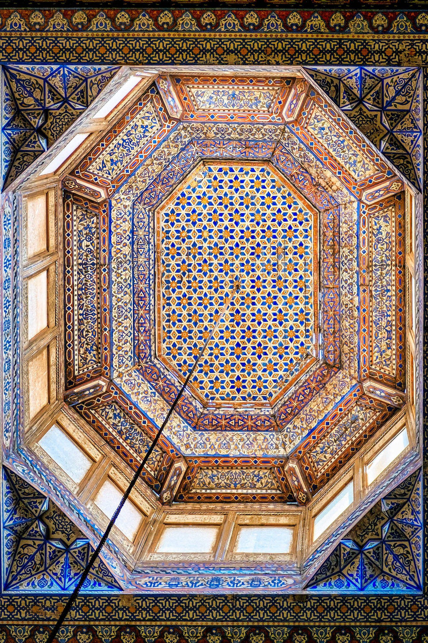 Ceiling in room in previous photograph, Mosque of ar-Rifai, Cairo