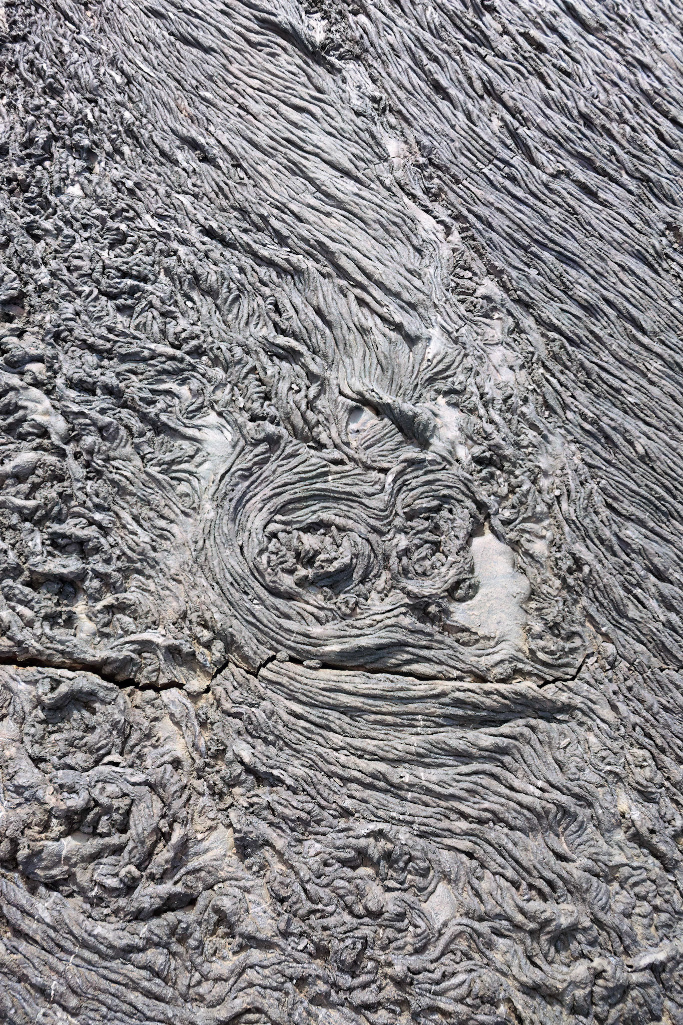 Close-up of lava flow, This is in color not black and white