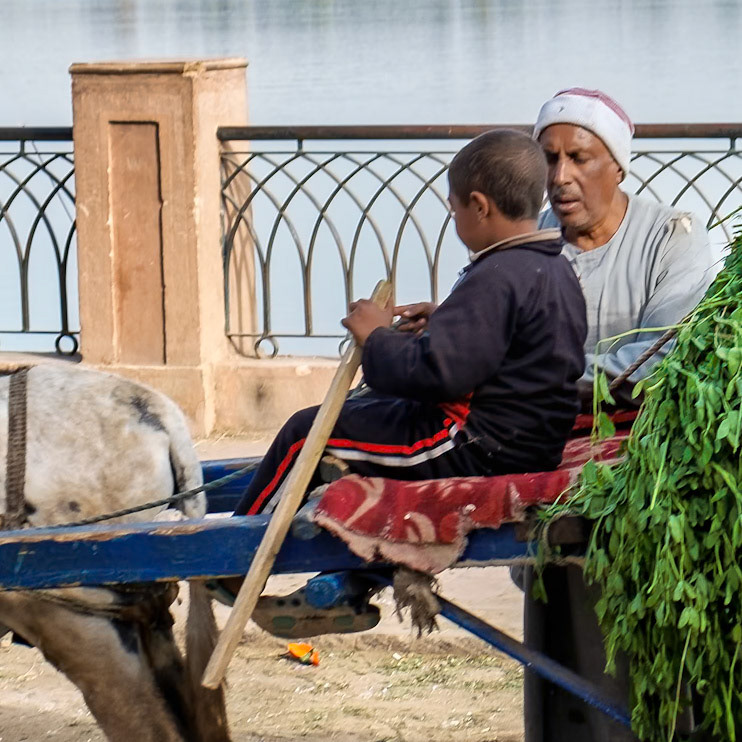 Scene near dock at Edfu