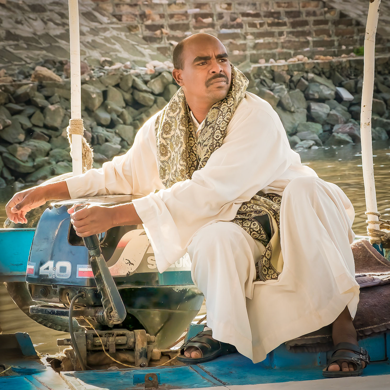 Boatman that took us to Philae