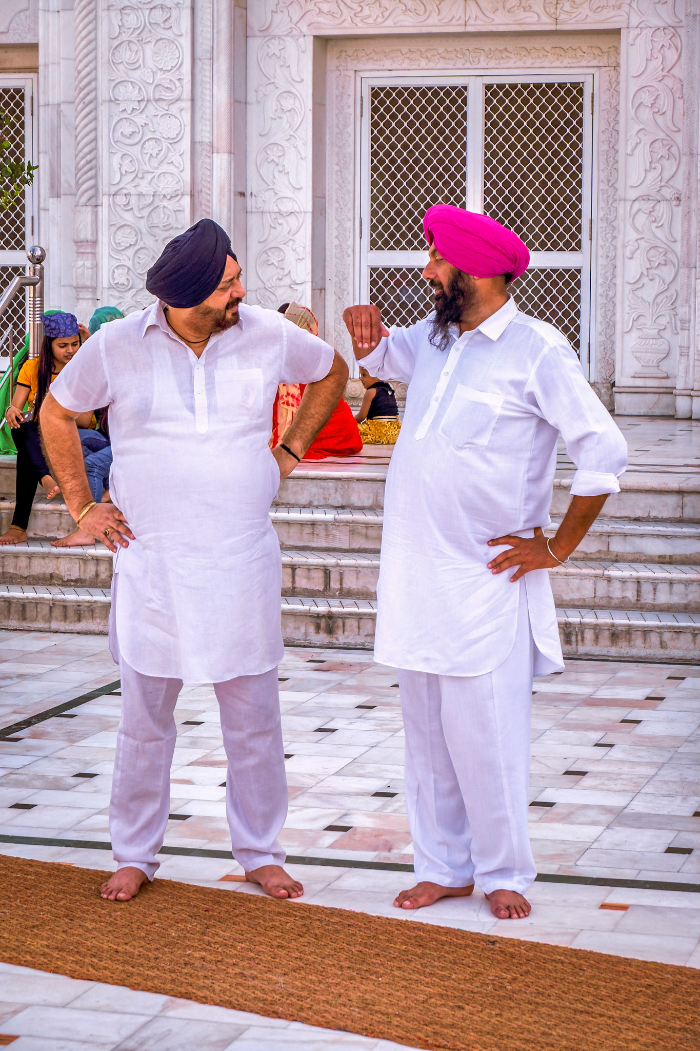 Courtyard of Sikh temple