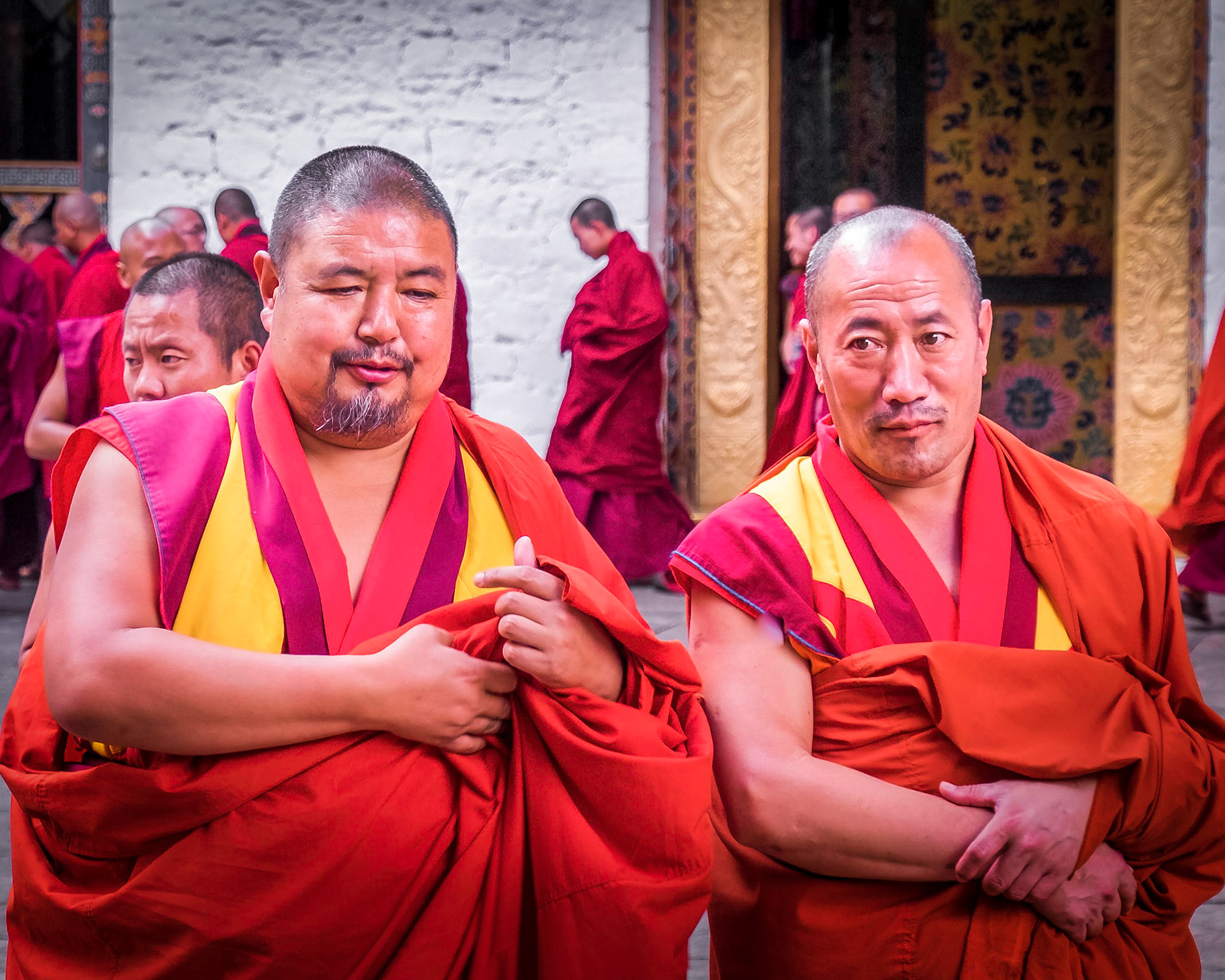 Monks, Punakha Dzong, Bhutan 2018