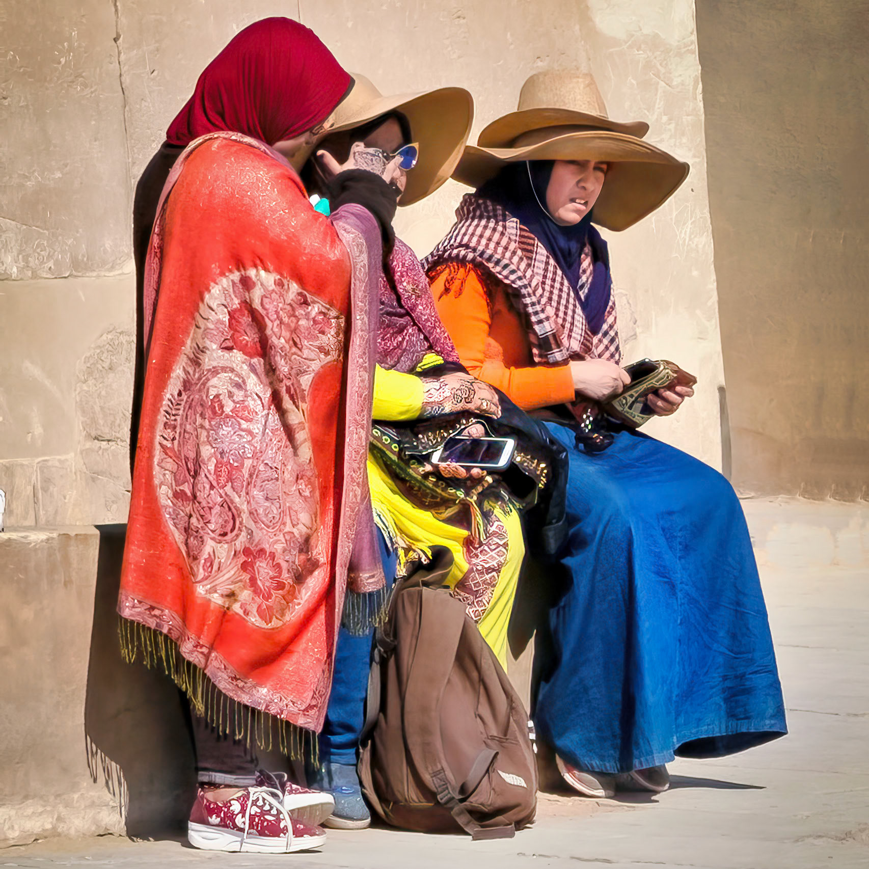 Visitors at Karnac Temple, Luxor