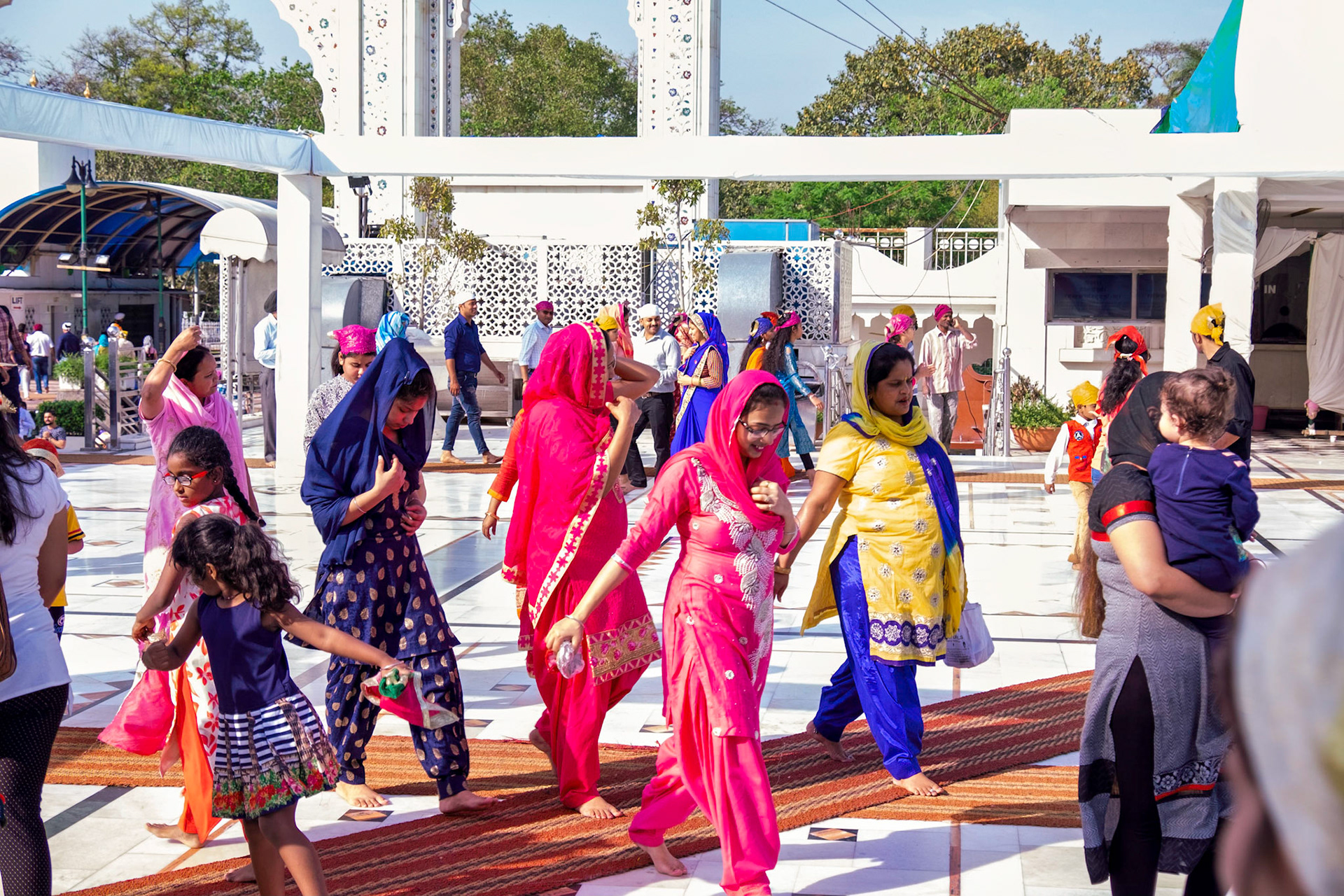 Courtyard of Sikh temple