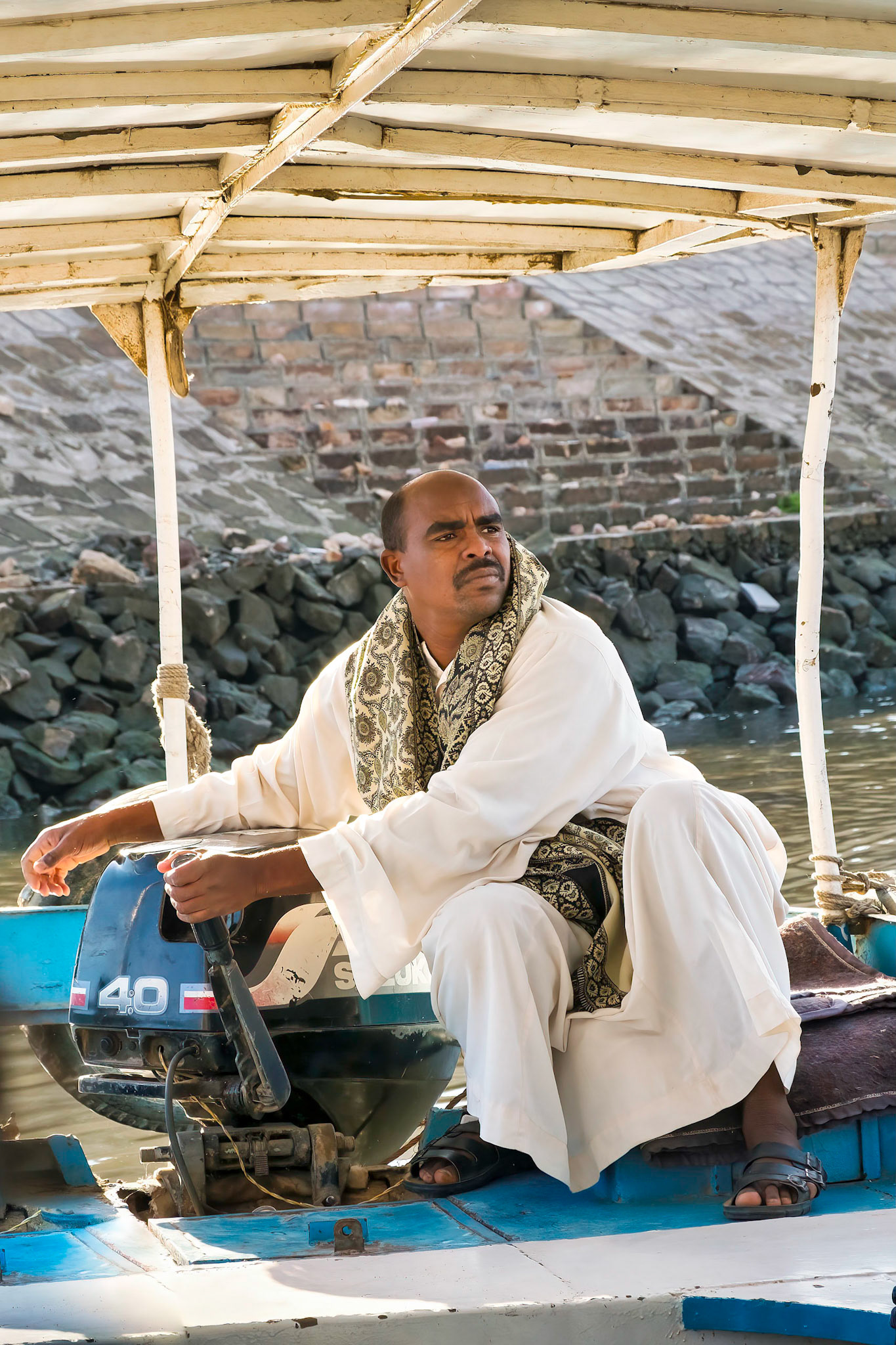 Boatman that took us to Philae