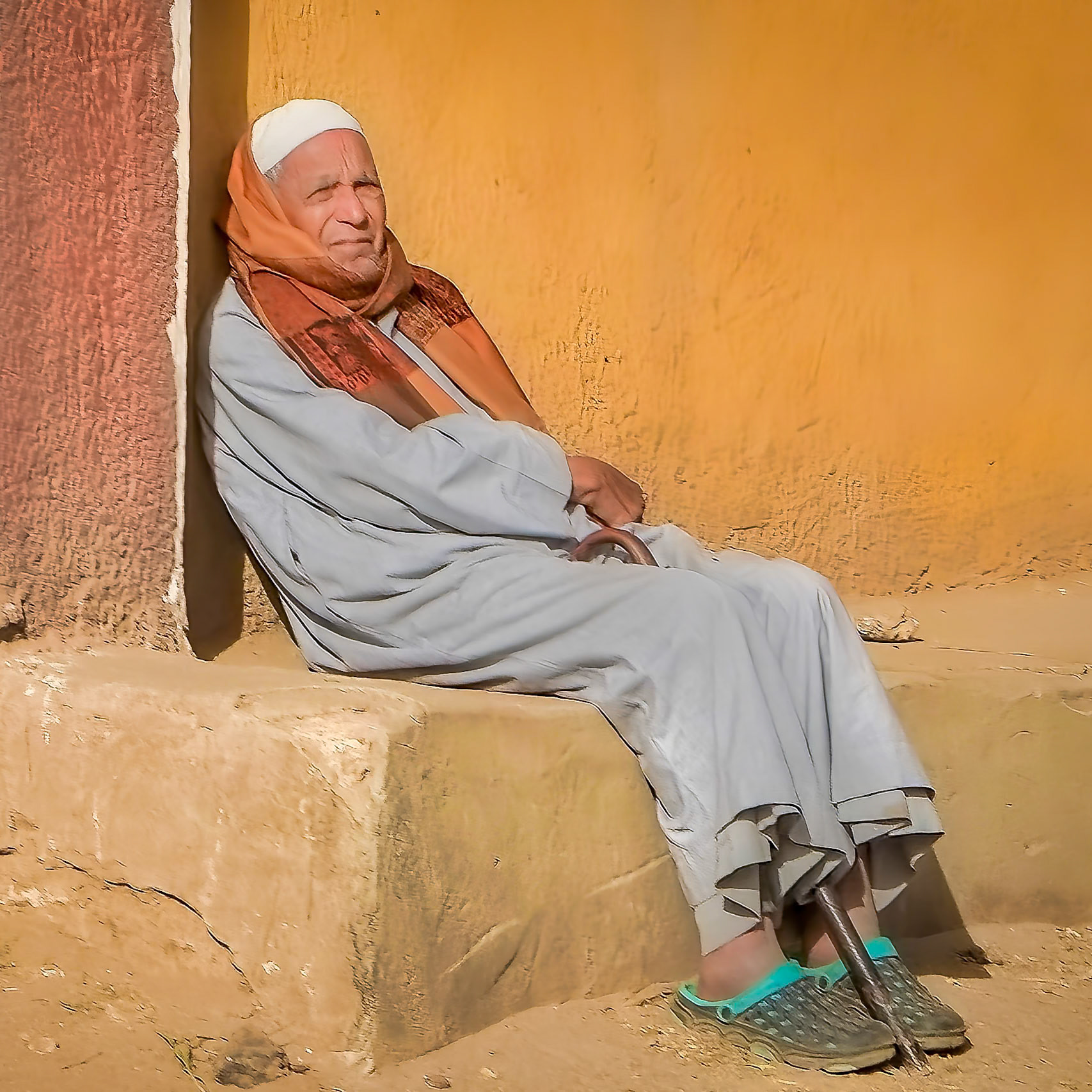 View from buggy on way back to the dock, Edfu
