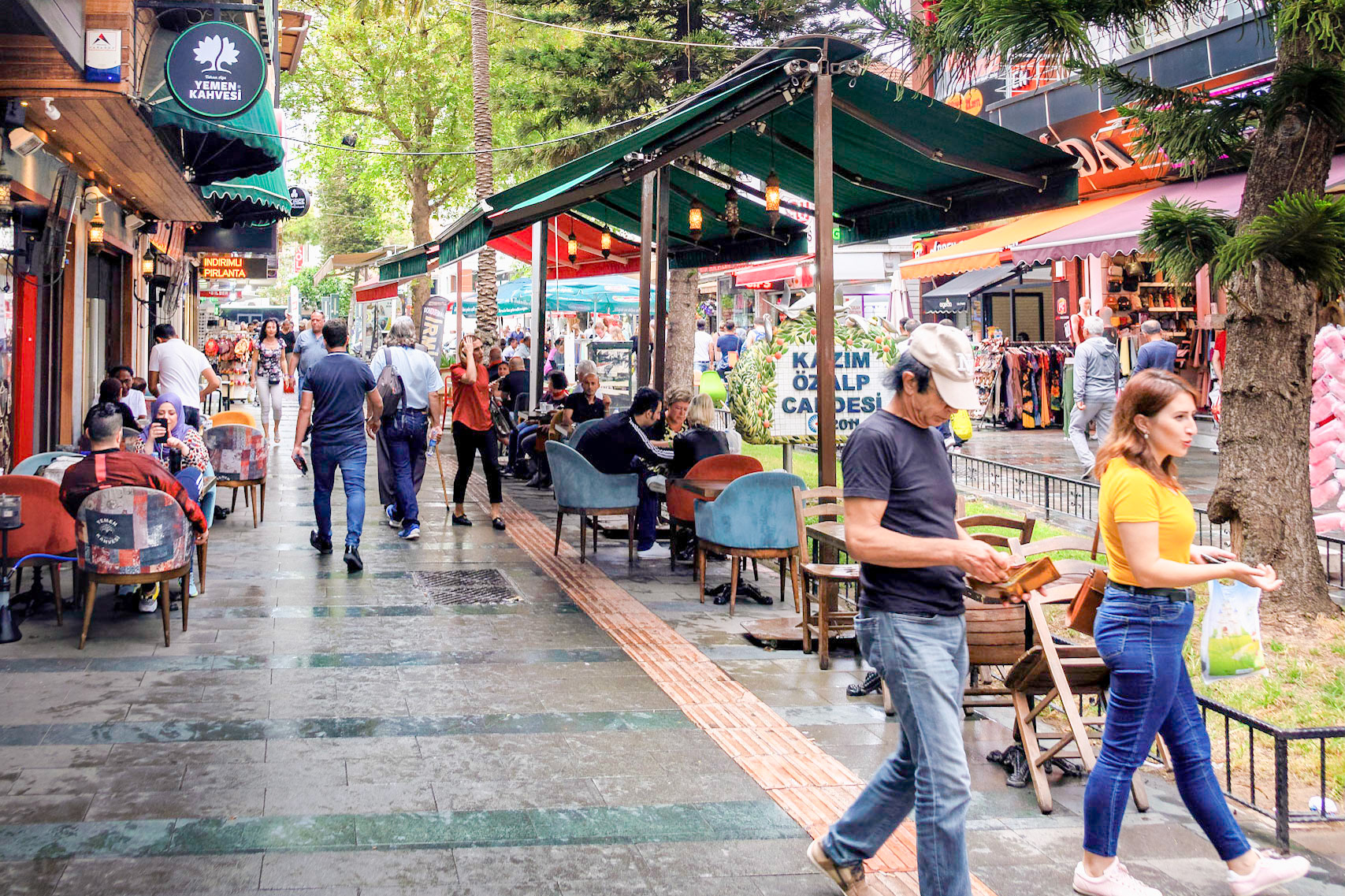 Day 9 Street outside lunch restaurant, Antalya