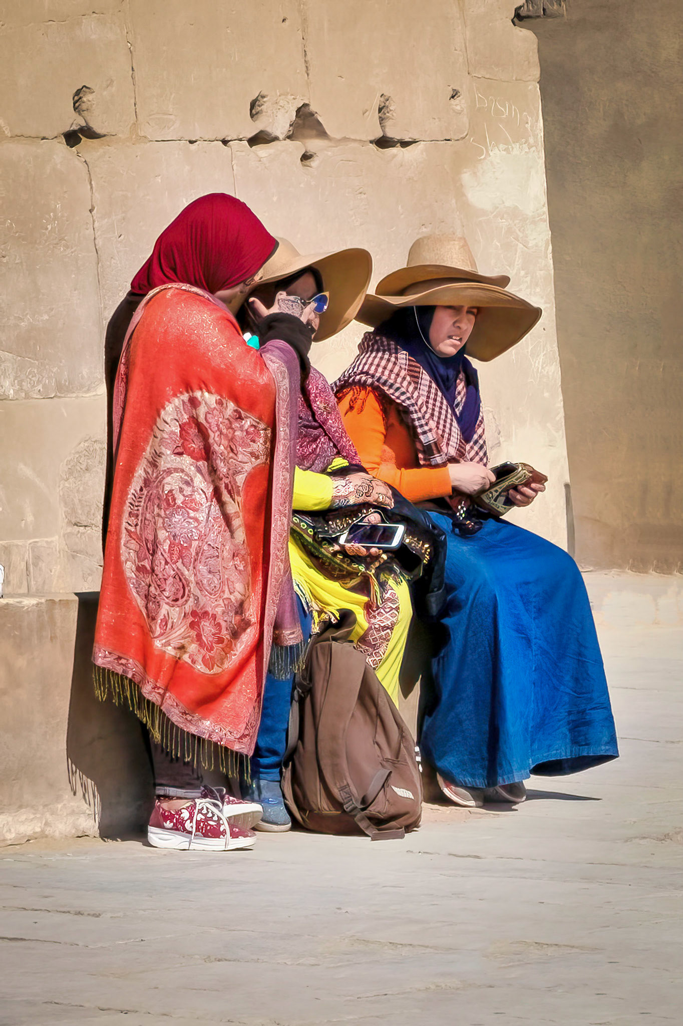 Visitors at Karnac
