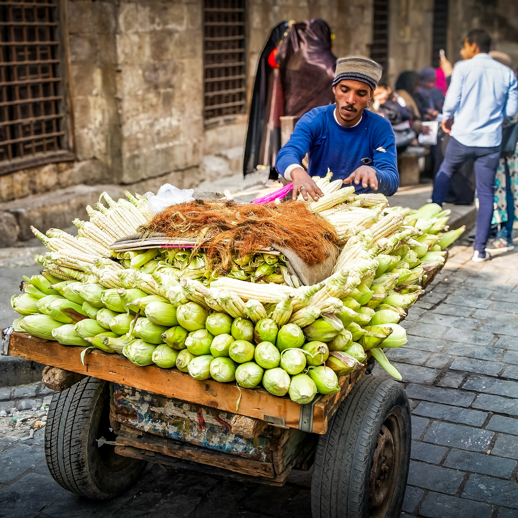 Vender near Khan al-Khalili Bazaar, Cairo