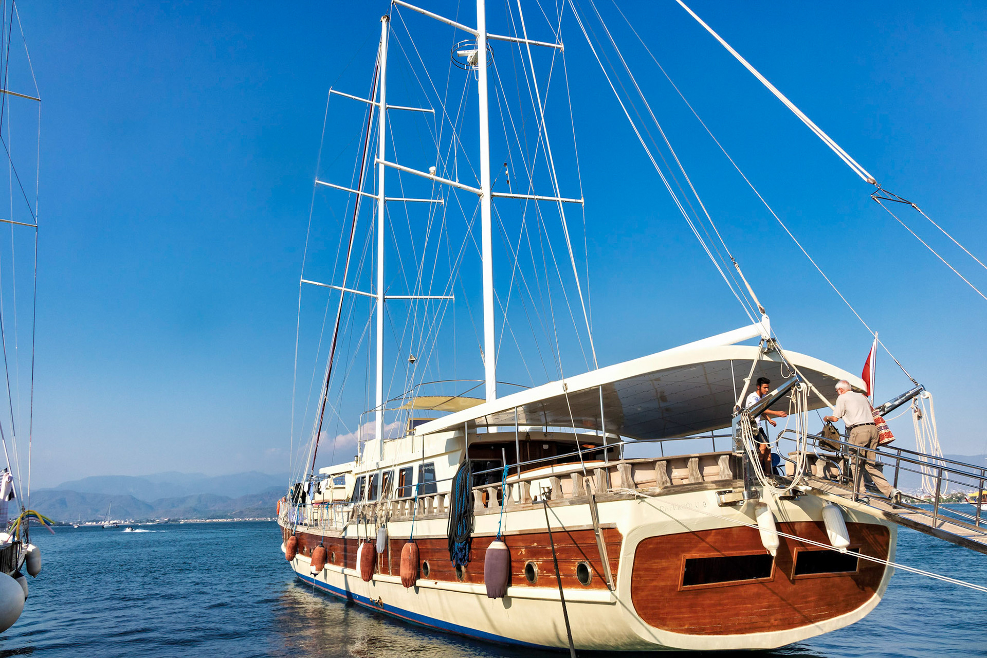 Day 11 Our gulet in Fethiye marina