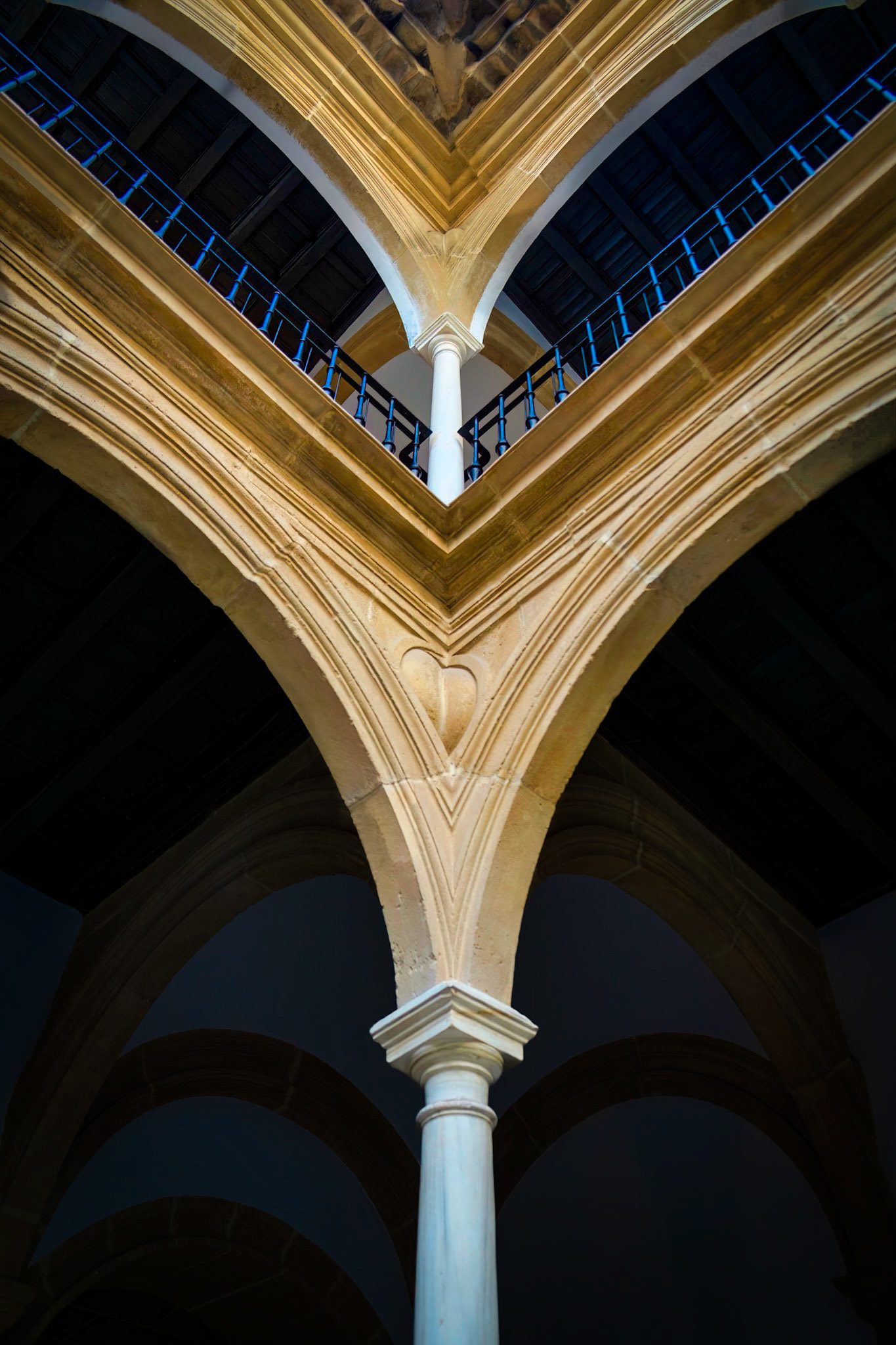 Parador interior architecture, Ubeda, Spain 2016