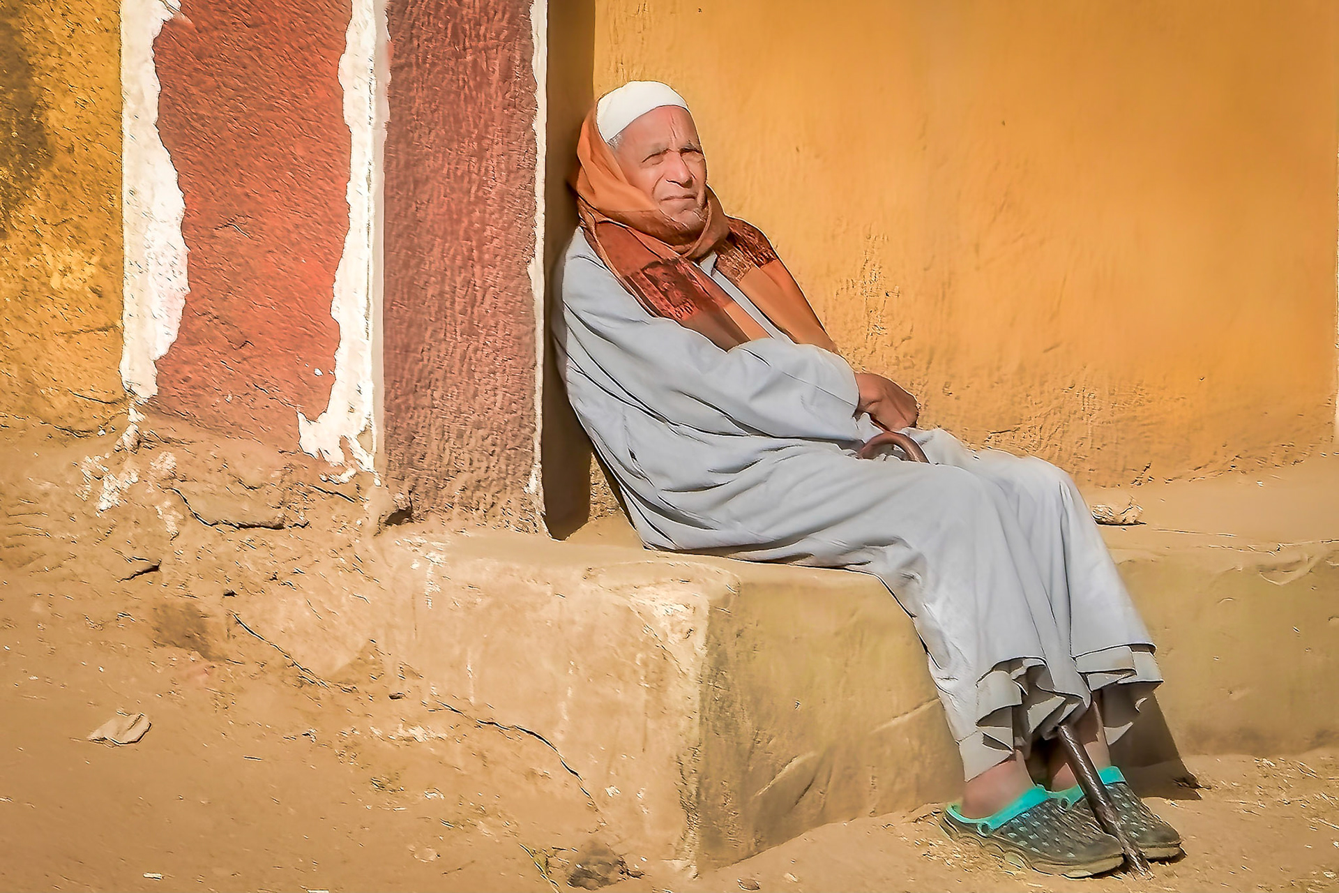 View from buggy on way back to the dock, Edfu