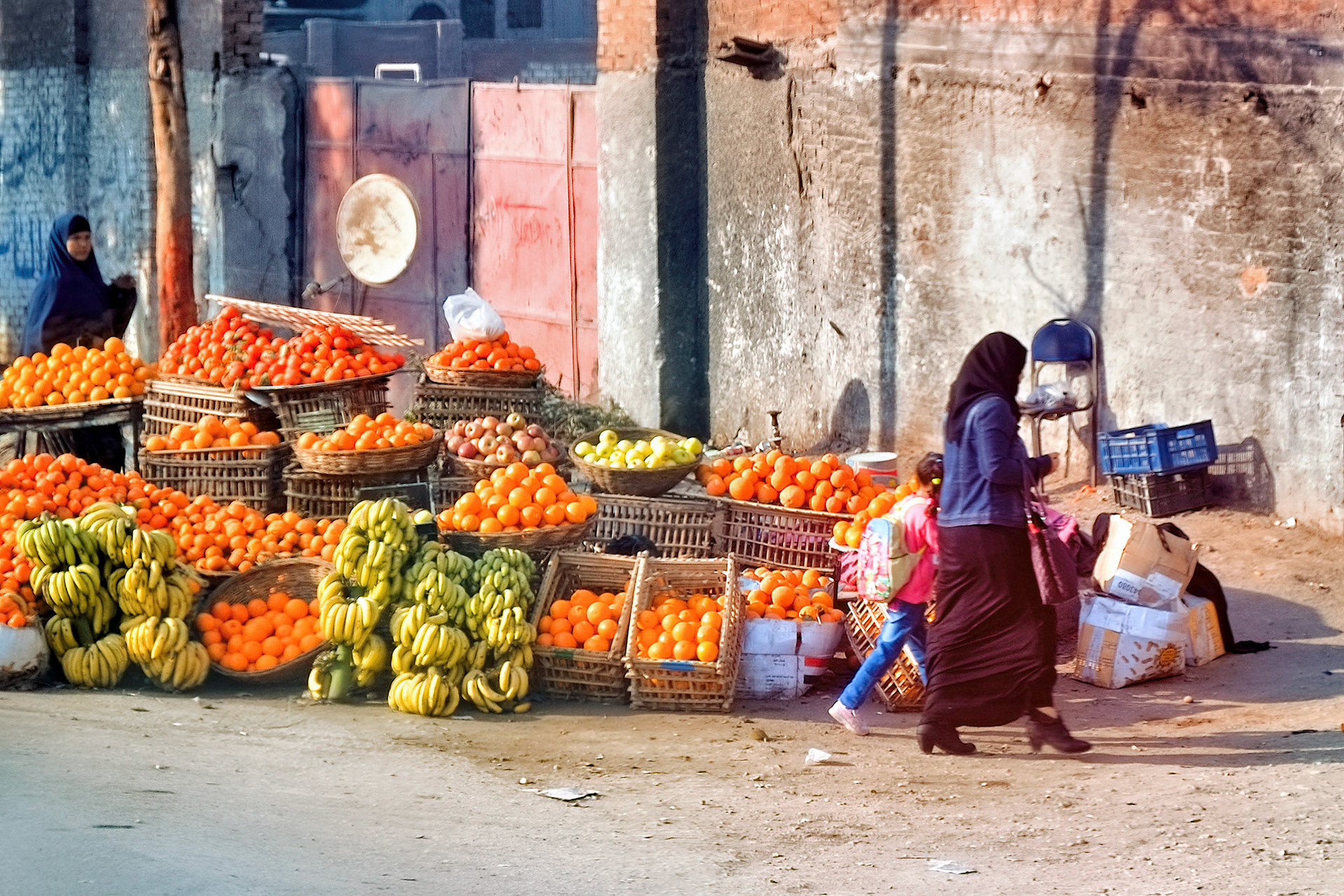 On the way from Cairo to Dashur (through bus window)