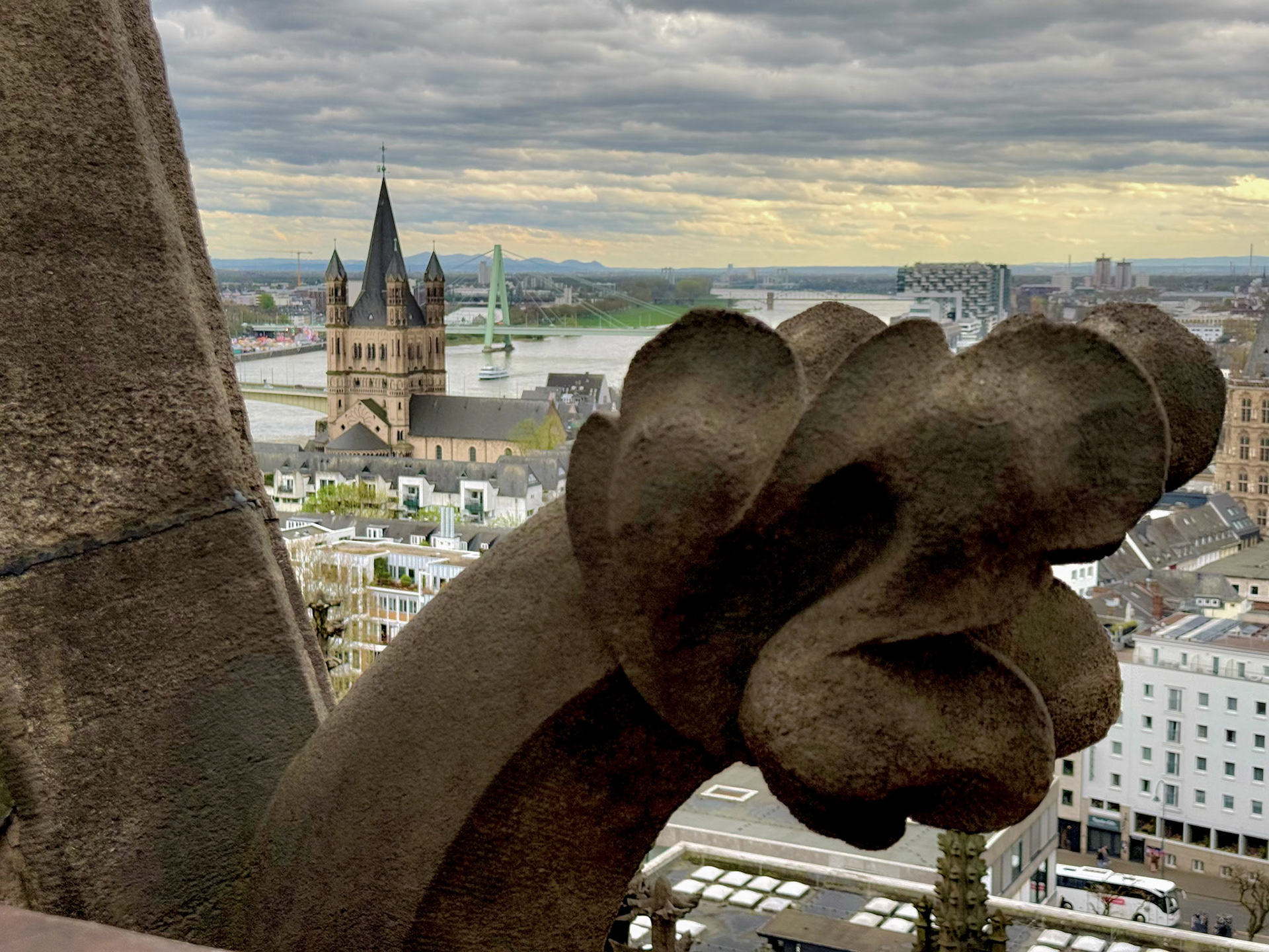 View from roof, Cologne Cathedral