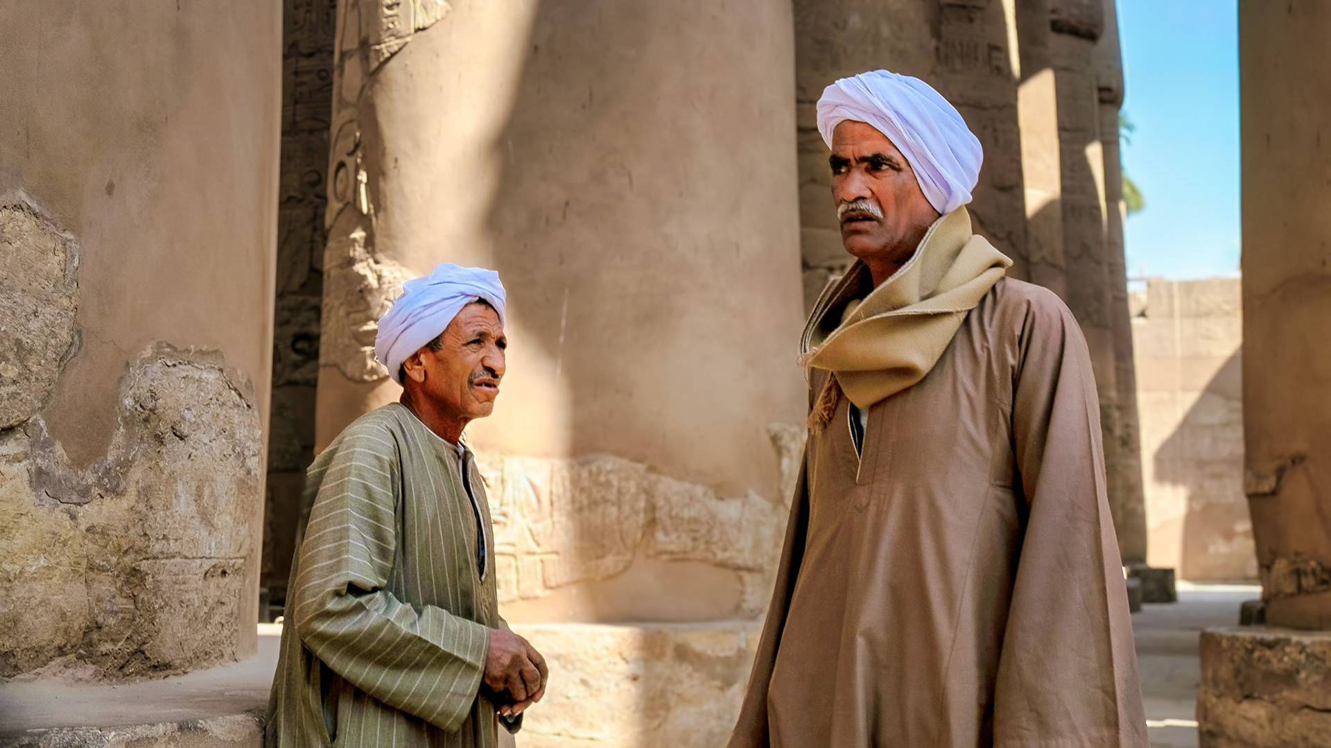 Guards at Karnac temple complex