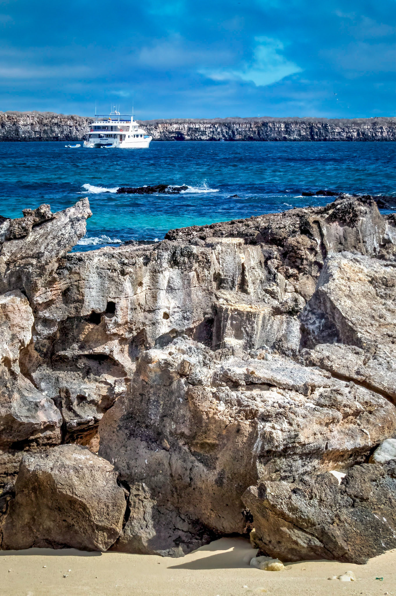 Our ship, Galapagos Islands, Ecuador 2017