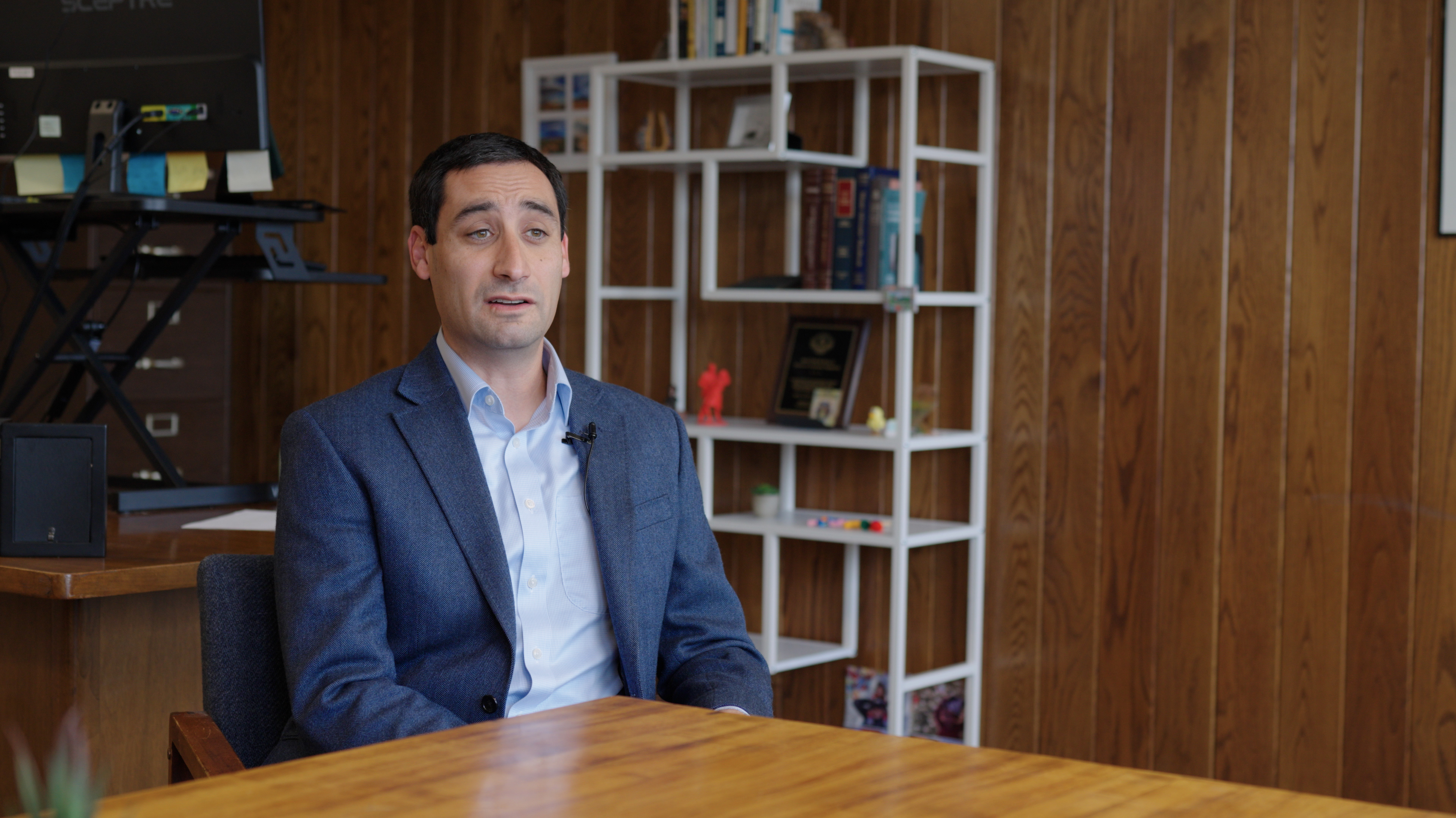Still from interview with Colorado Legal Services lawyer. Wallflower Studio was hired to shoot, CLS edited their own video. 