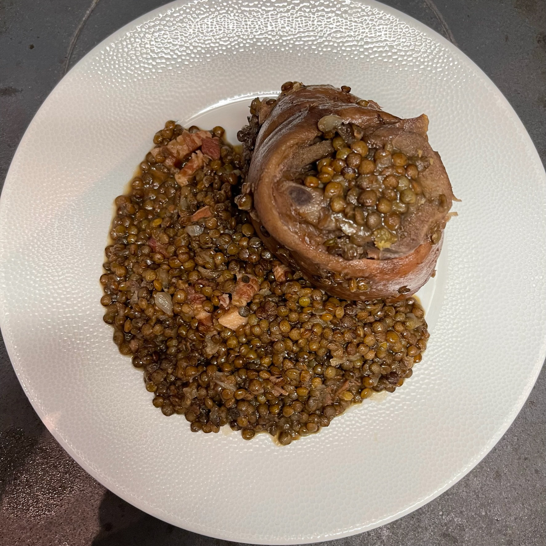 Petit salé aux lentilles