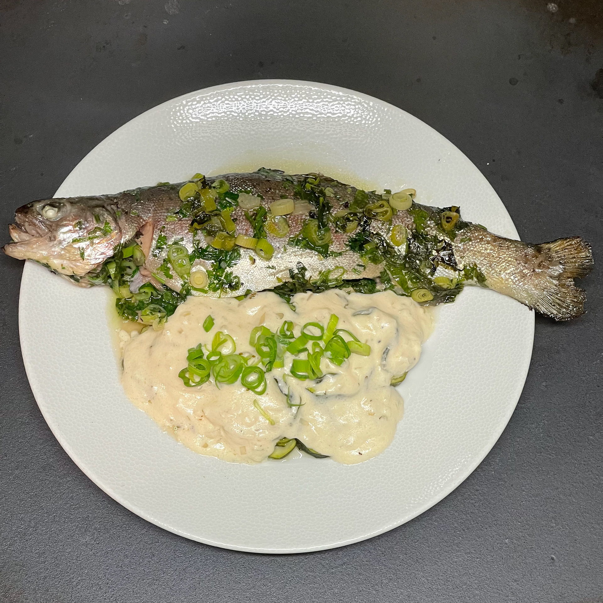 Truite en papillotte