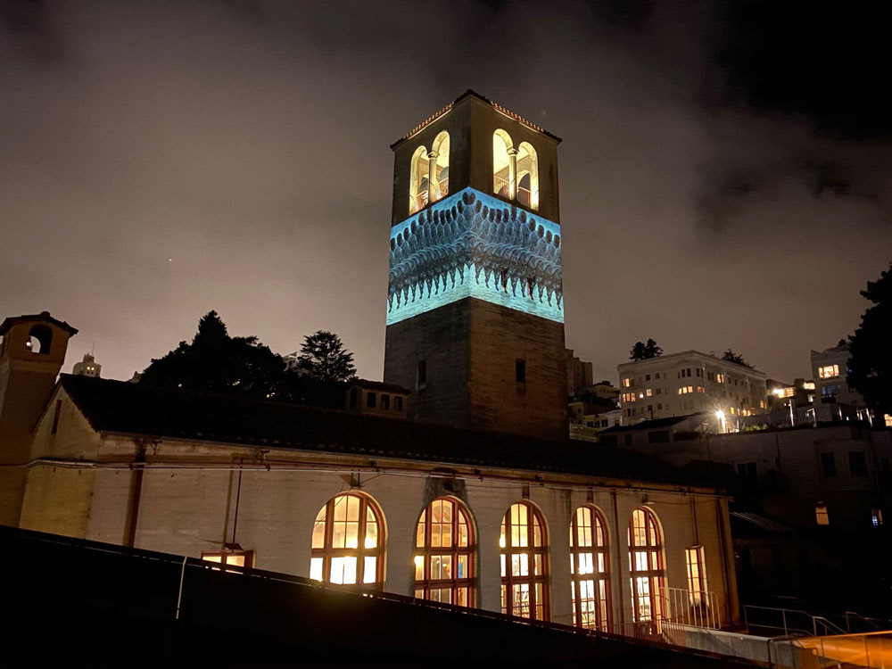 Remix on San Francisco Art Institute Tower – Photo credit: Orit Ben-Shitrit