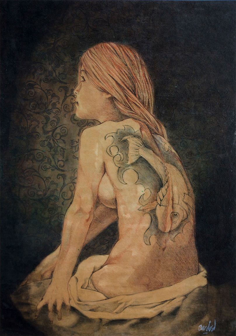 La niña del pez koi