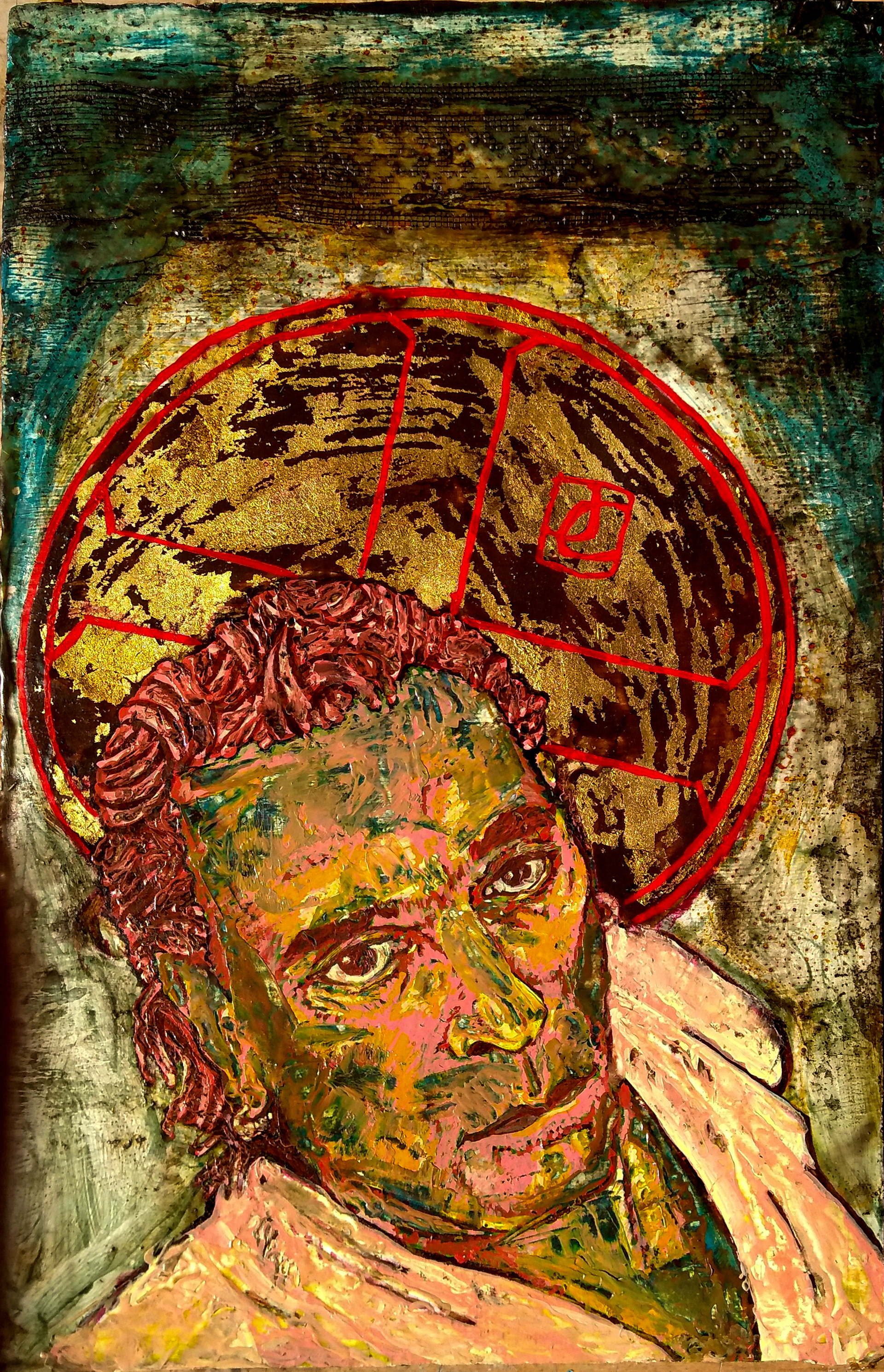 Icono del san José del aura oxidada