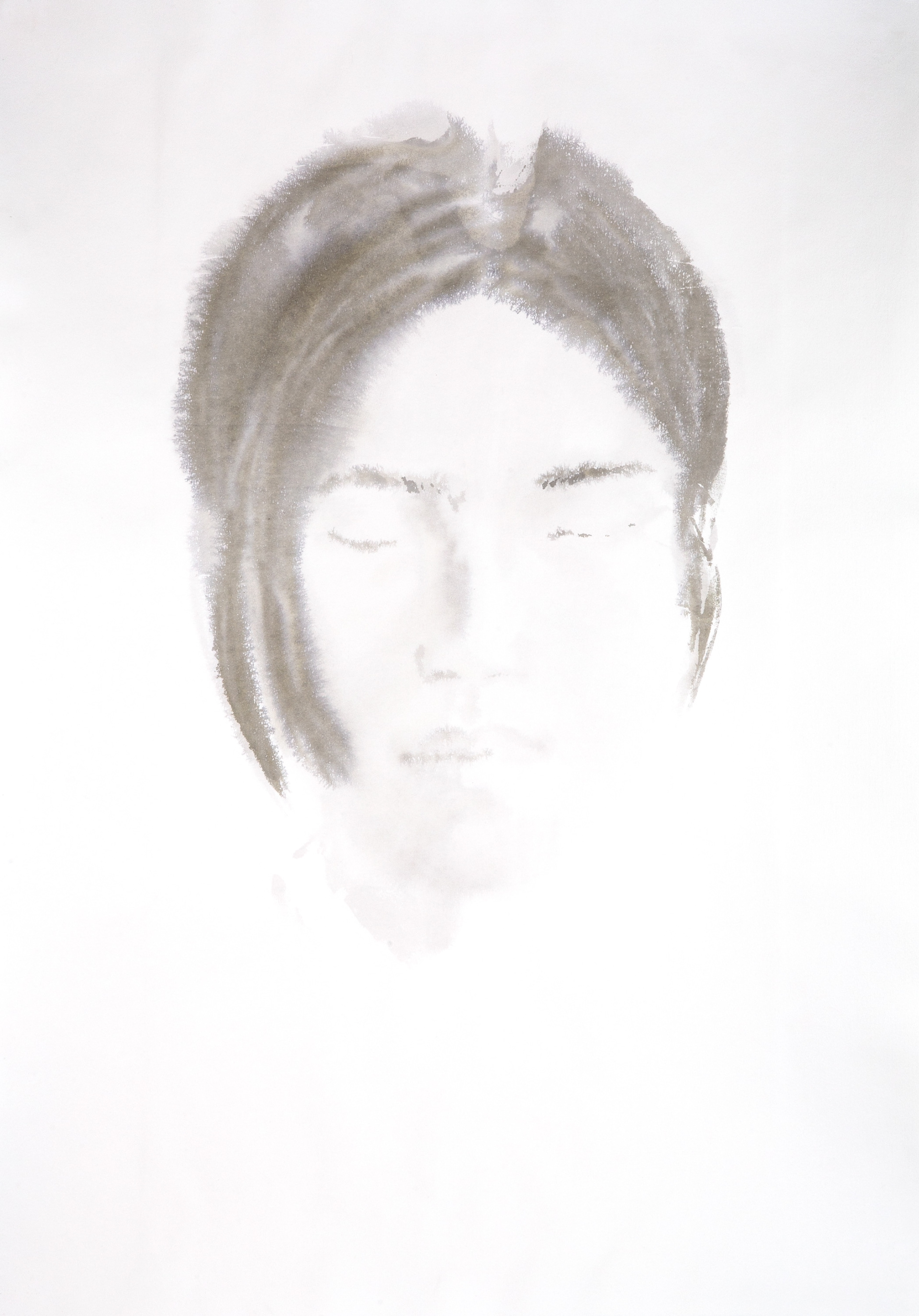 Doi, 2017, watercolor on paper, 100 x 70 cm