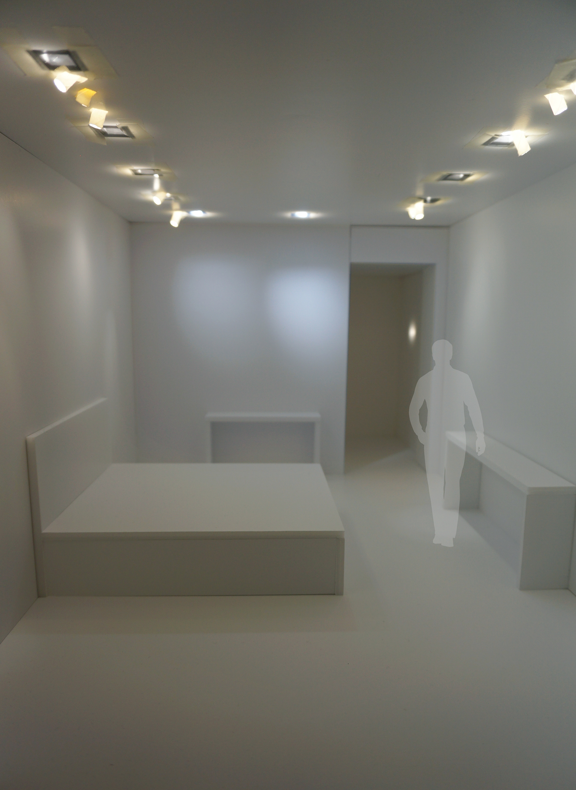 Scale model test of light plan.