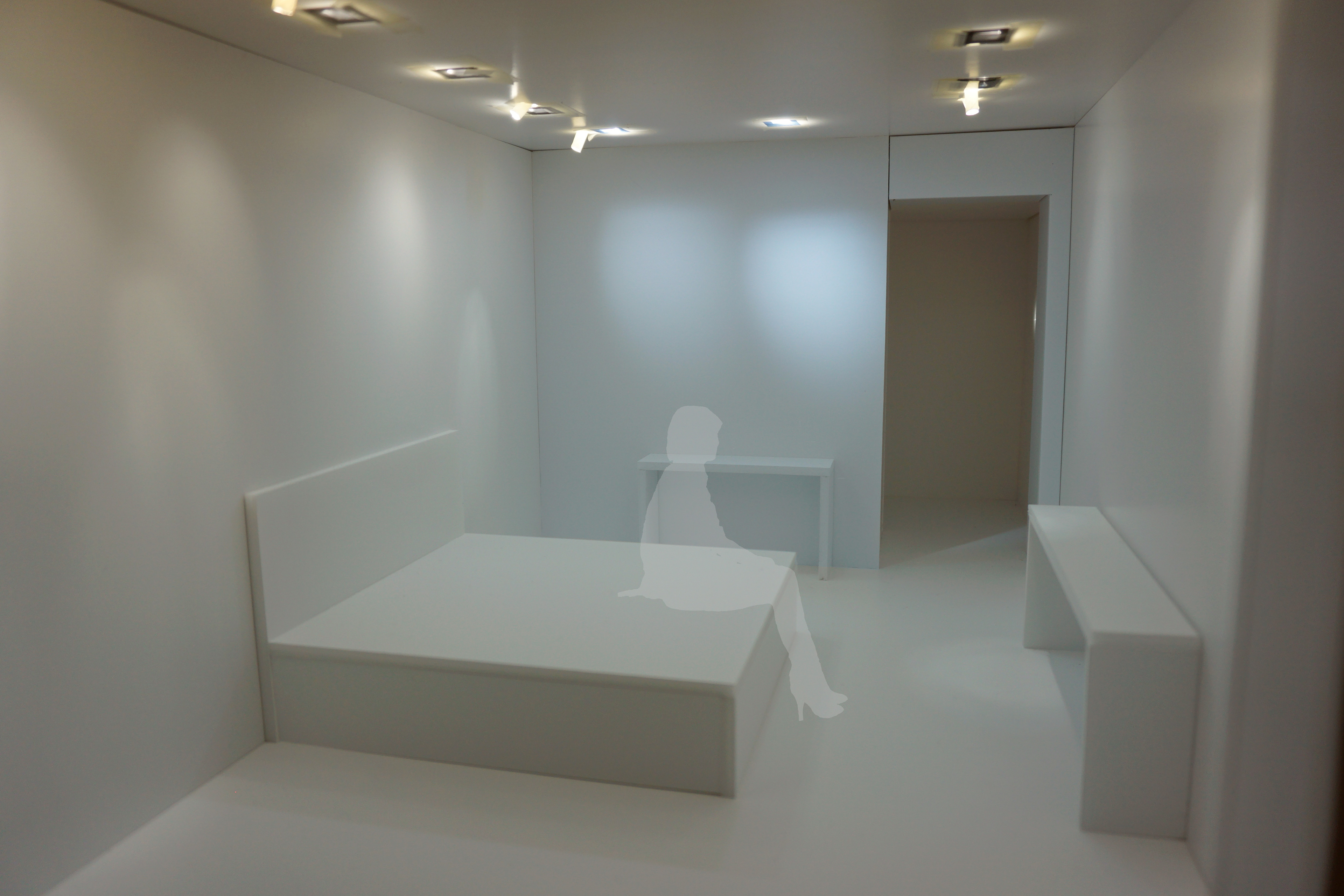 Scale model test of light plan.