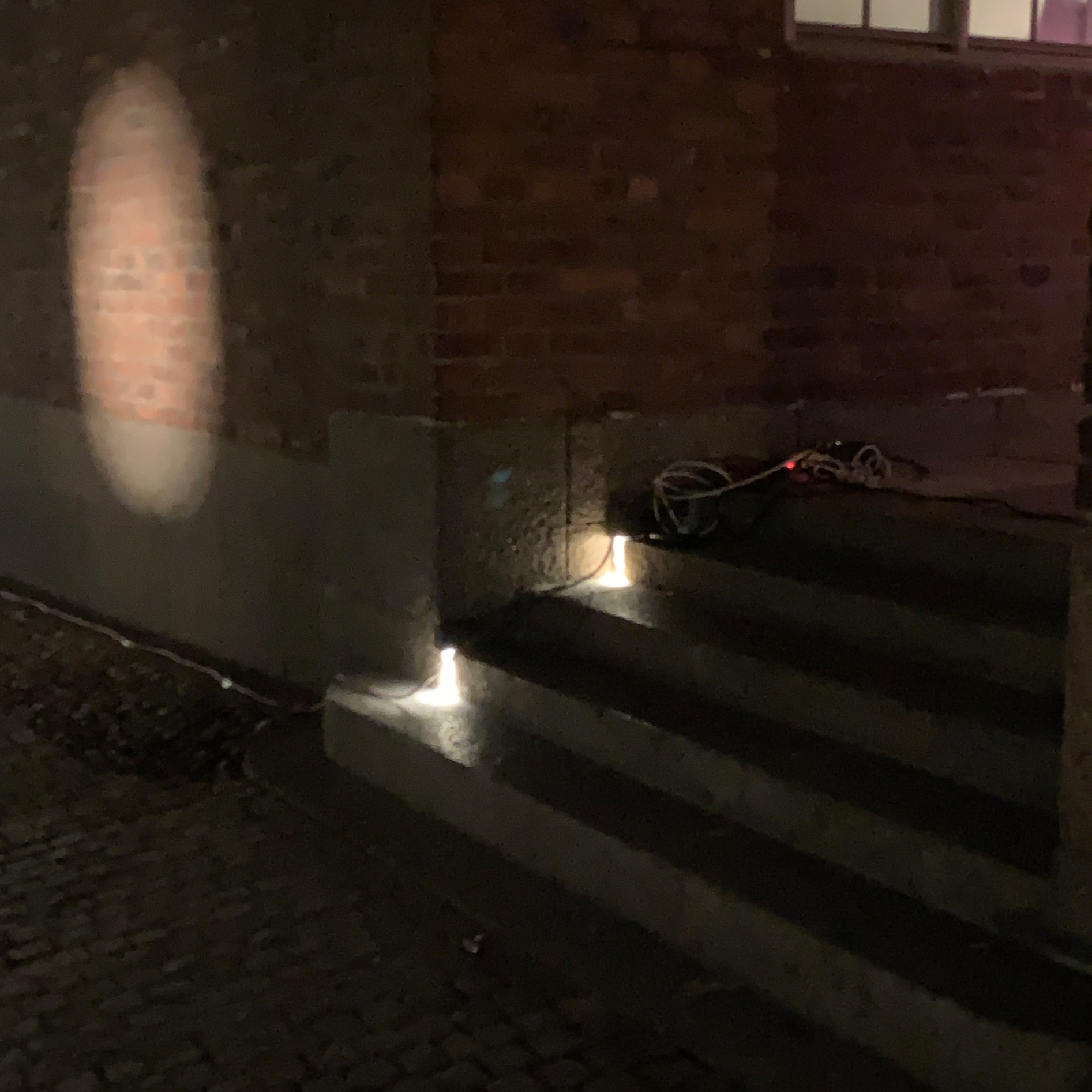 Detail of step lights.